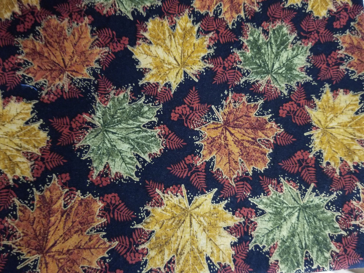 Fall Leaves Print Pixie Style Scrub Cap, Euro style scrub cap