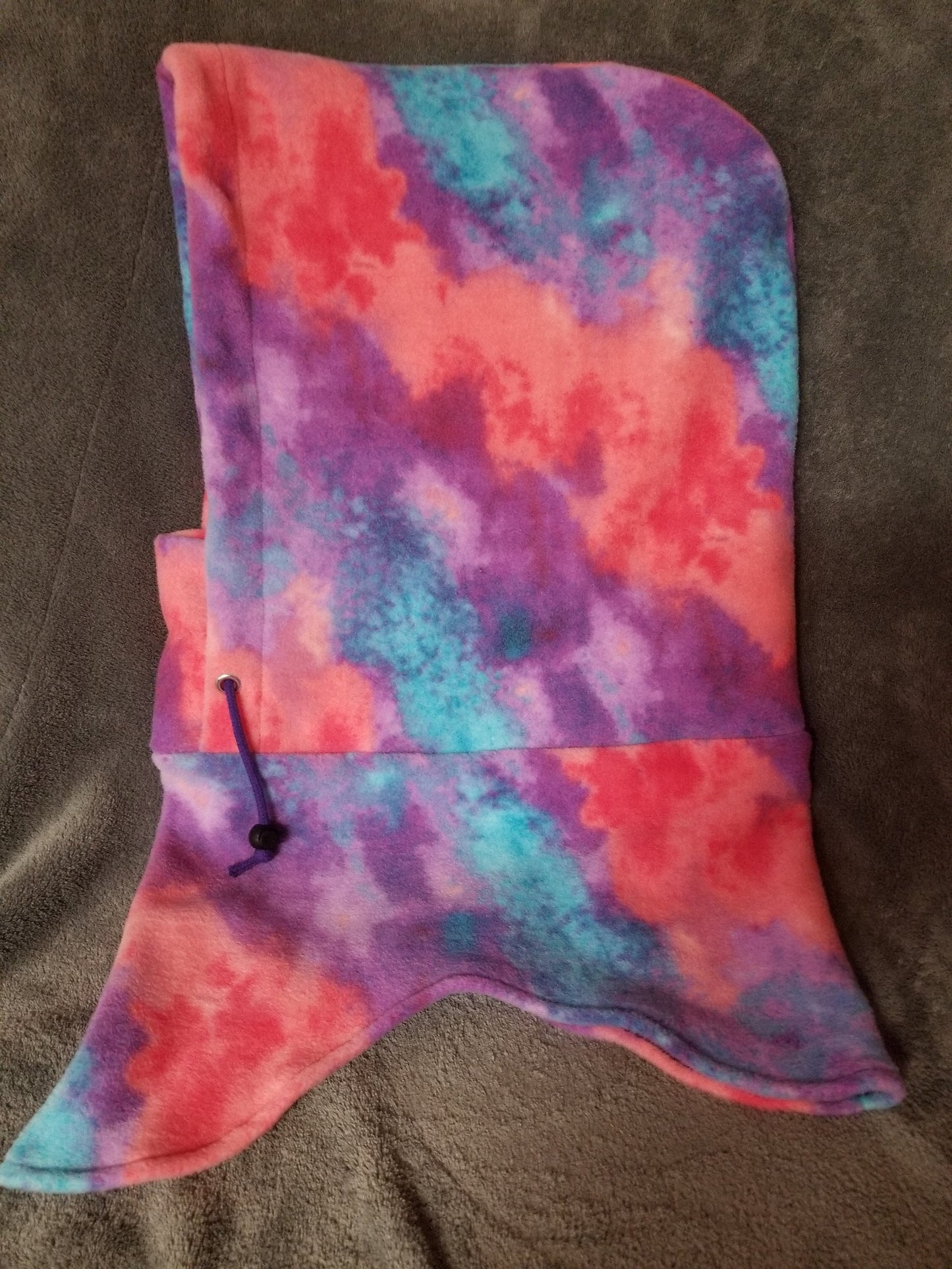 Cotton Candy Tie Dye Print Anti Pill Fleece Extra Large Ski Helmet Cover