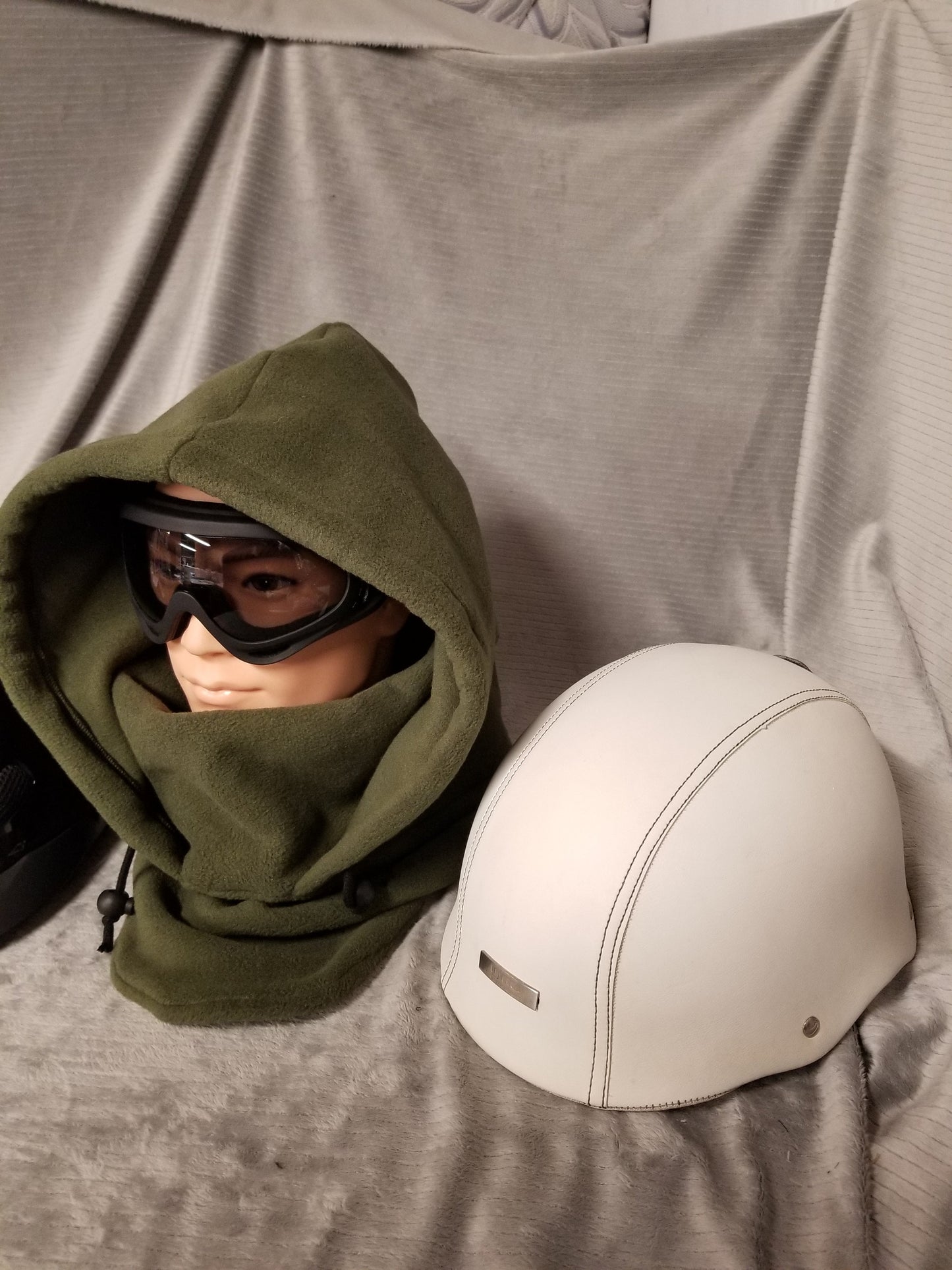 Rifle Green Extra Large Anti Pill Plush Fleece Ski Helmet Cover