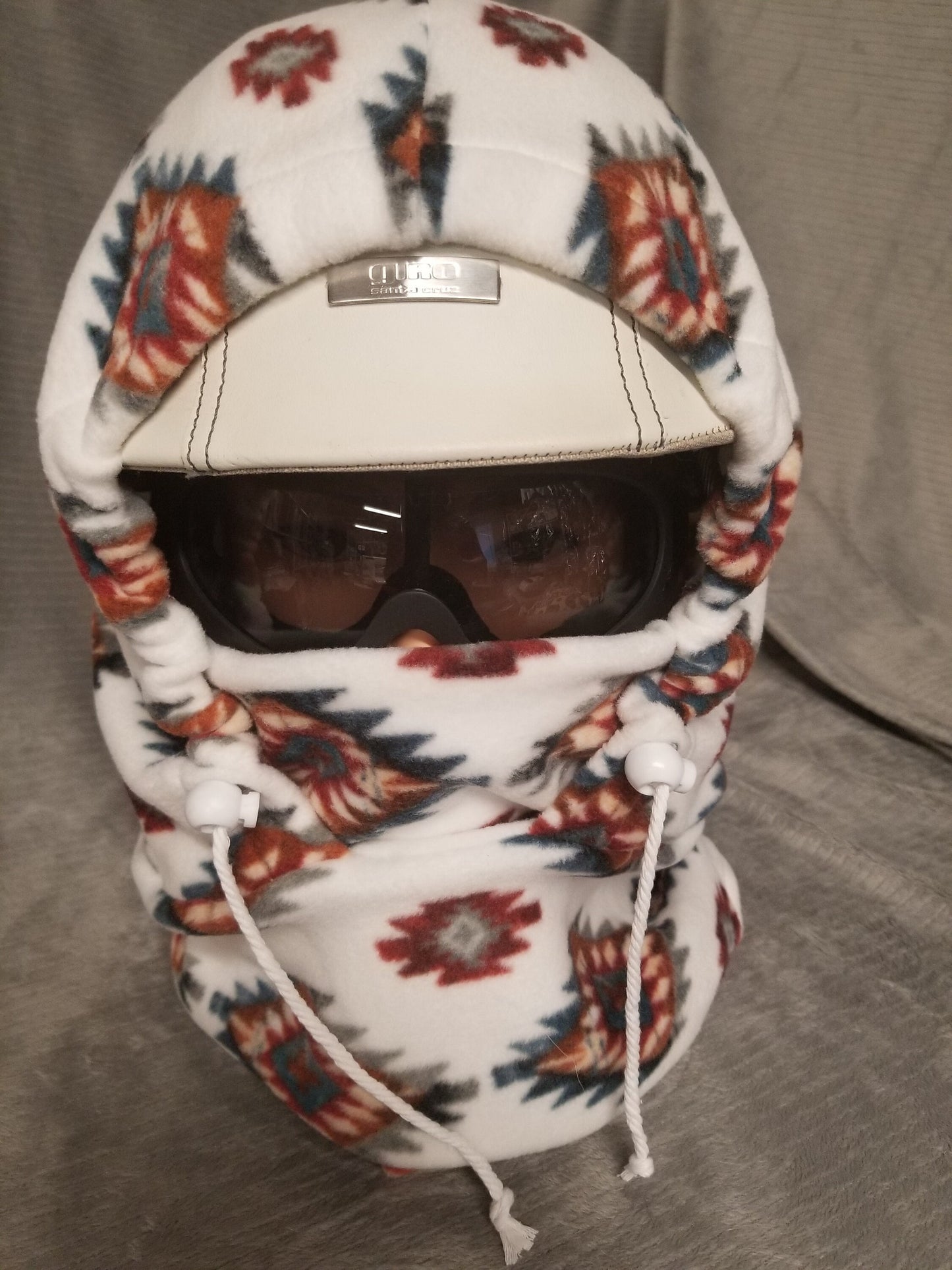 Lodge Aztec Anti Pill Plush Fleece Extra Large Ski Helmet Cover