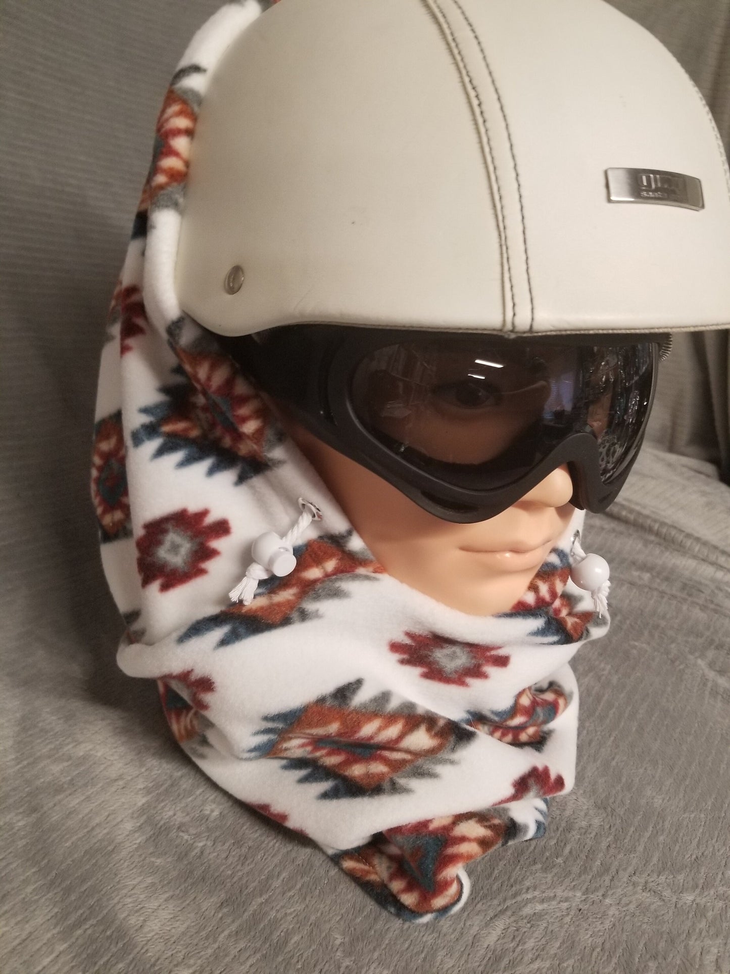 Lodge Aztec Anti Pill Plush Fleece Extra Large Ski Helmet Cover