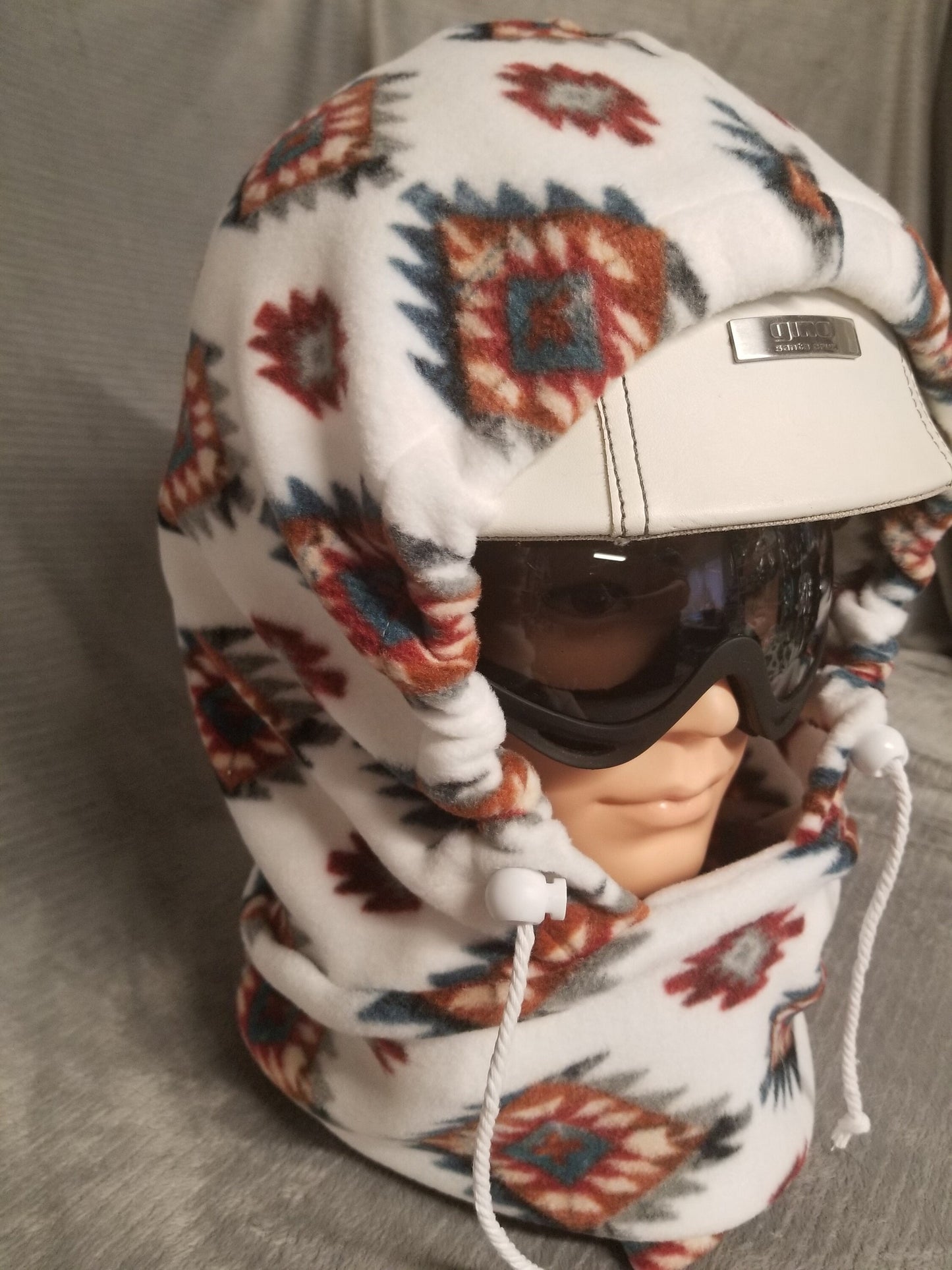 Lodge Aztec Anti Pill Plush Fleece Extra Large Ski Helmet Cover