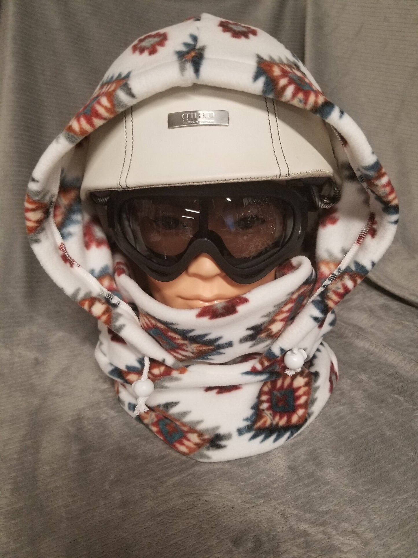 Lodge Aztec Anti Pill Plush Fleece Extra Large Ski Helmet Cover