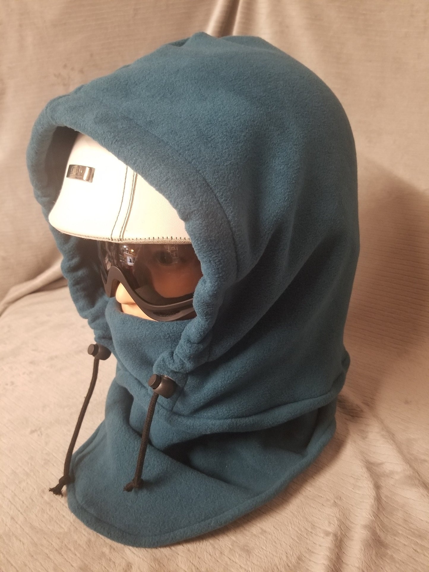 Teal (Dragonfly) Solid Fleece Ski Helmet Cover