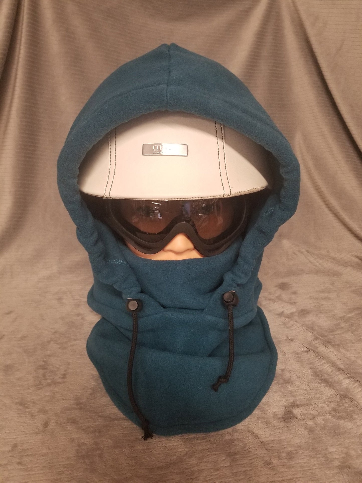 Teal (Dragonfly) Solid Fleece Ski Helmet Cover