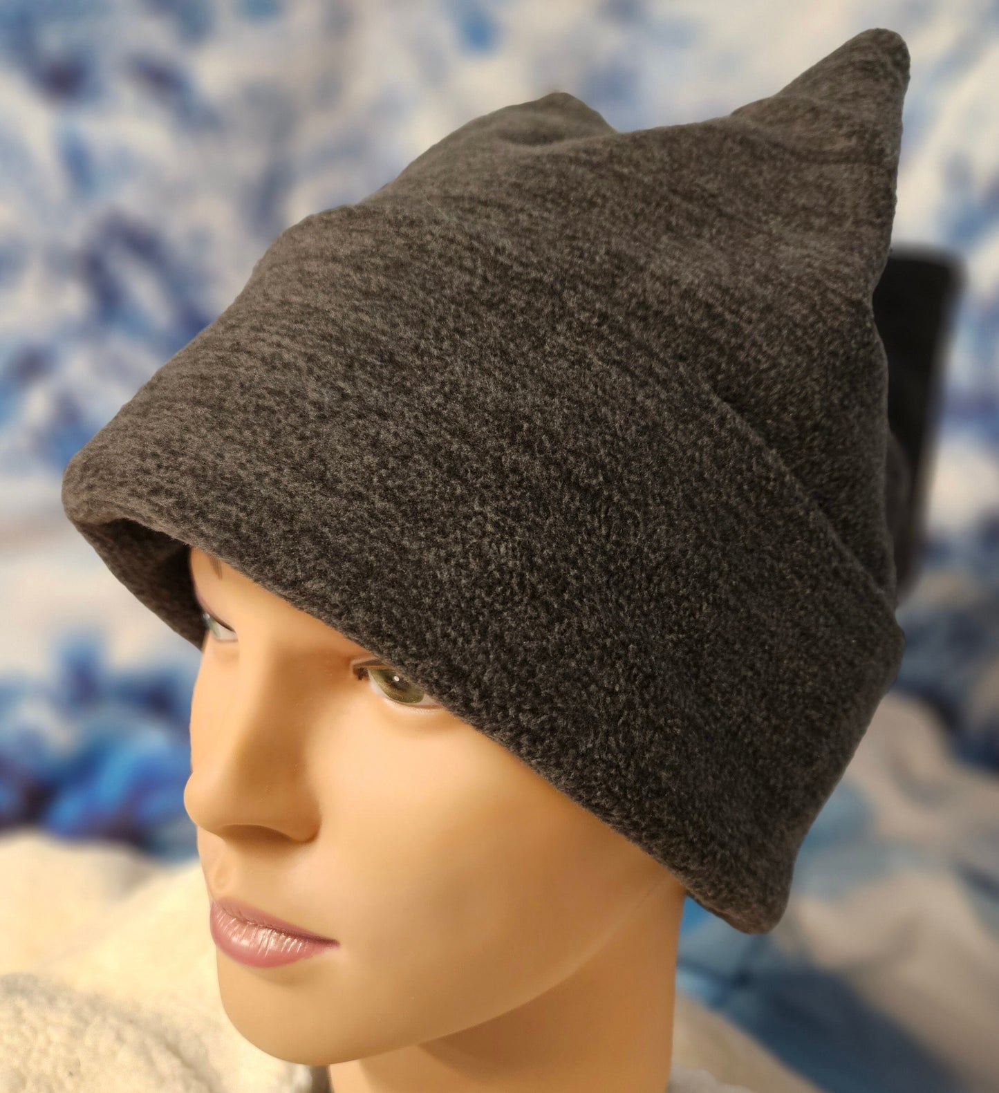 Gray 4 Point Fleece Winter Retro Hat