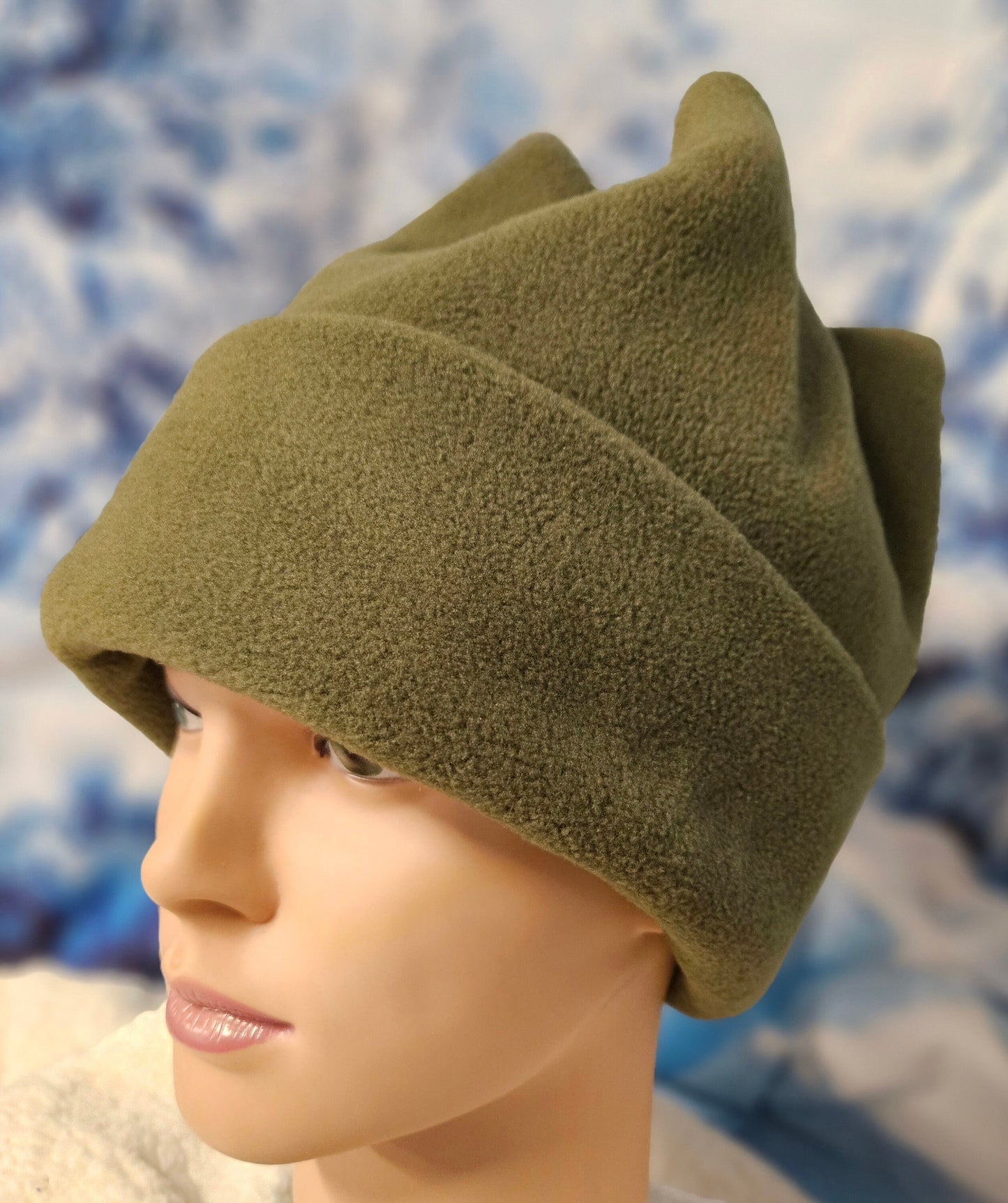 Rifle Green 4 Point Fleece Winter Retro Hat