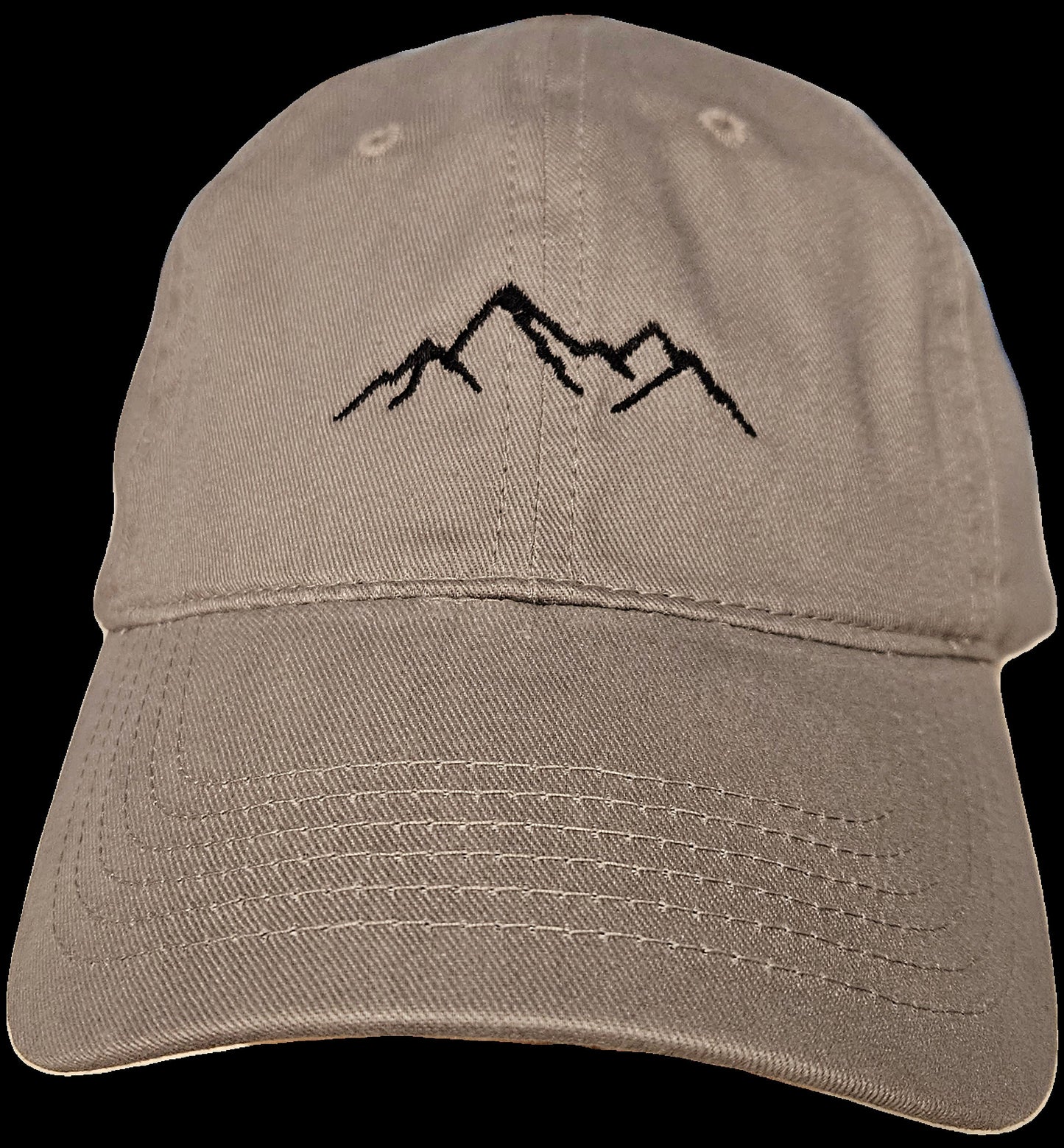 Embroidered Mountains Baseball Cap with Velcro Closure