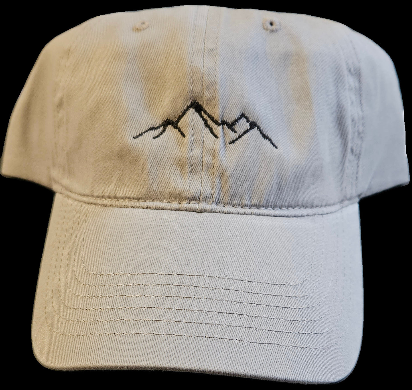 Embroidered Mountains Baseball Cap with Velcro Closure