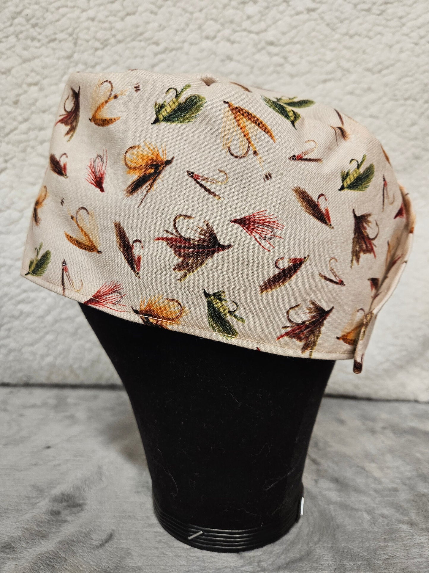 Fishing Lures LARGE Scrub Cap with hook and loop fasteners