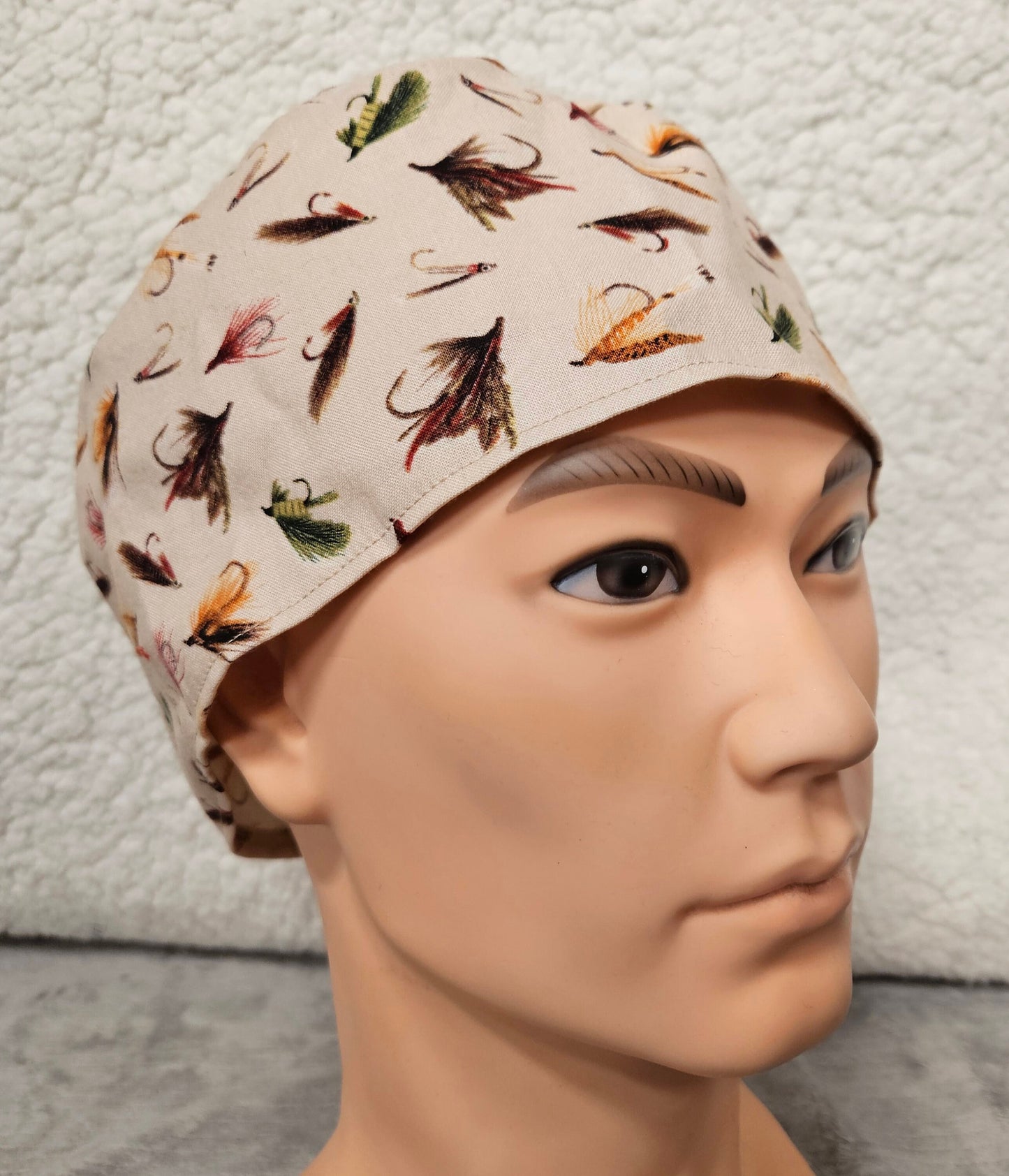 Fishing Lures LARGE Scrub Cap with hook and loop fasteners