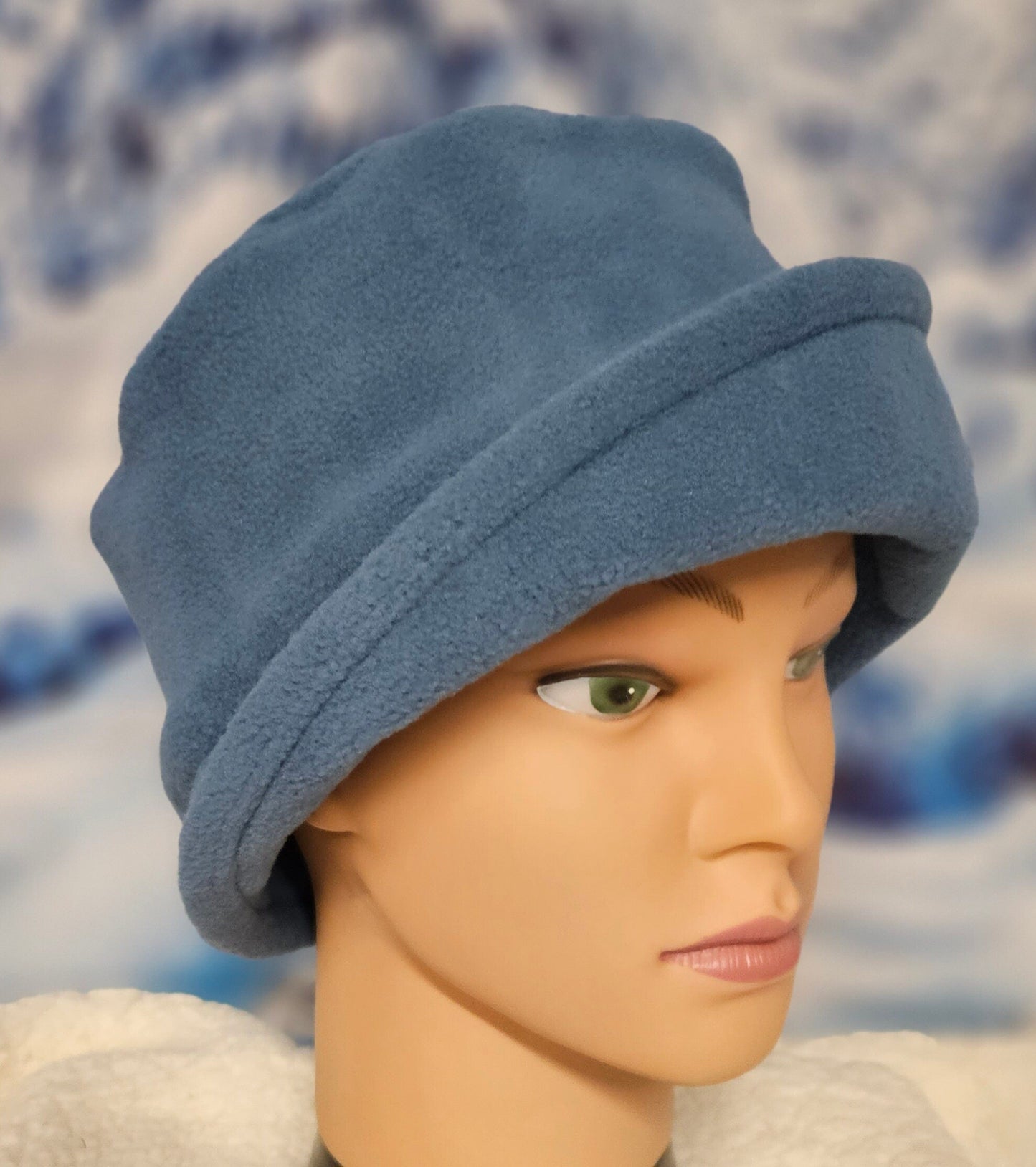 Light Blue Fleece Winter Flapper Hat