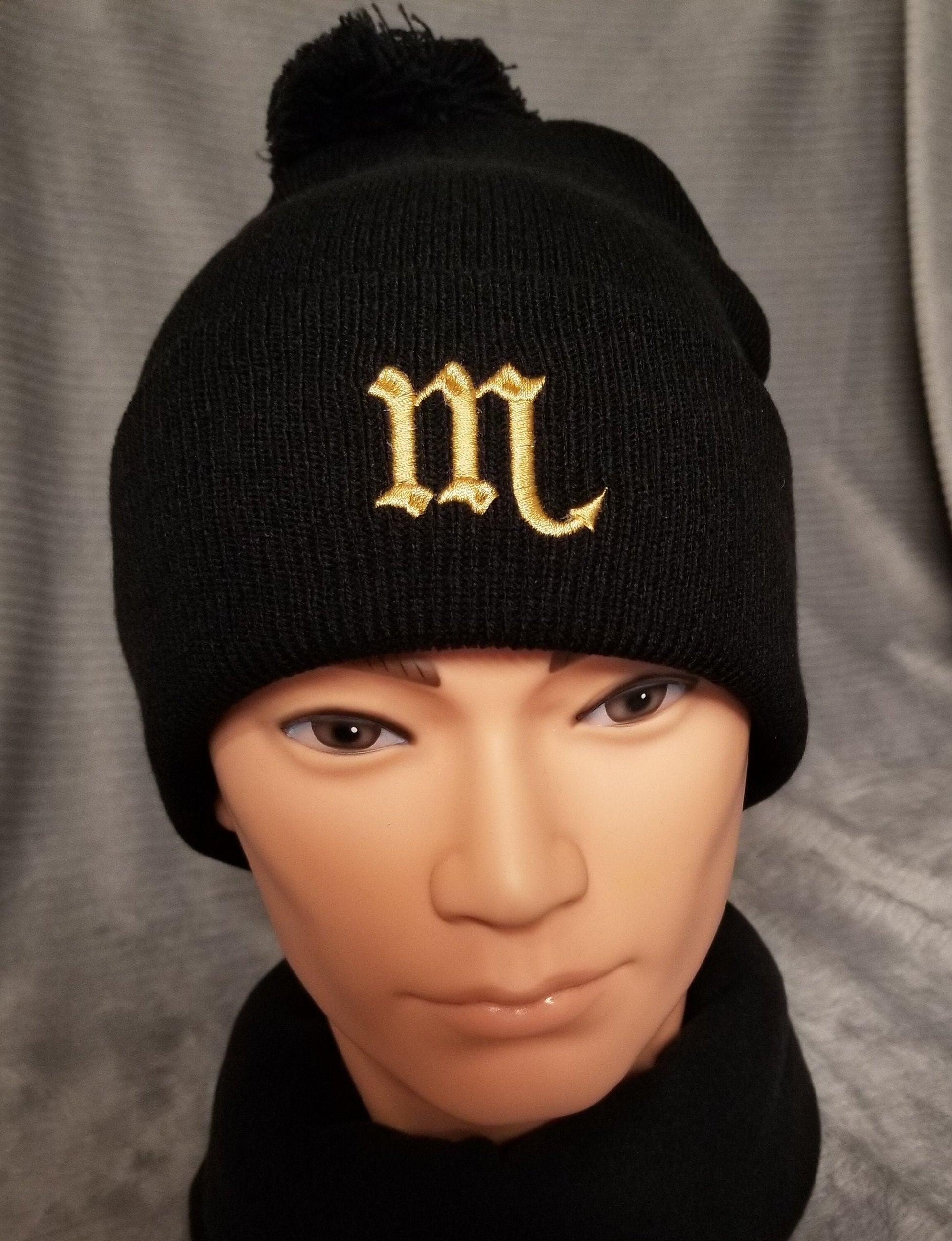 Scorpio Zodiac Symbol Embroidered Beanie, Horoscope Beanie, Astrology Beanie, Birthday Beanie