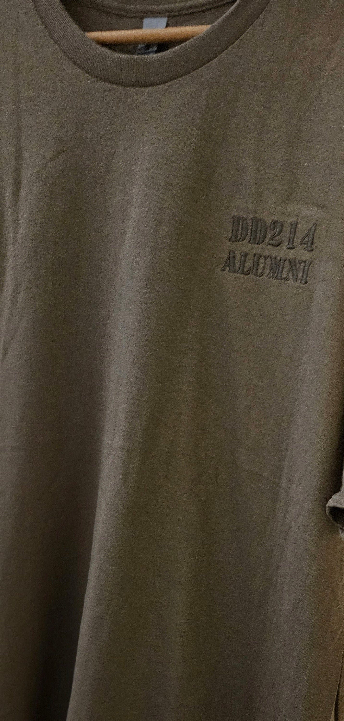 Brown Savana DD214 ALUMNI Embroidered T shirt