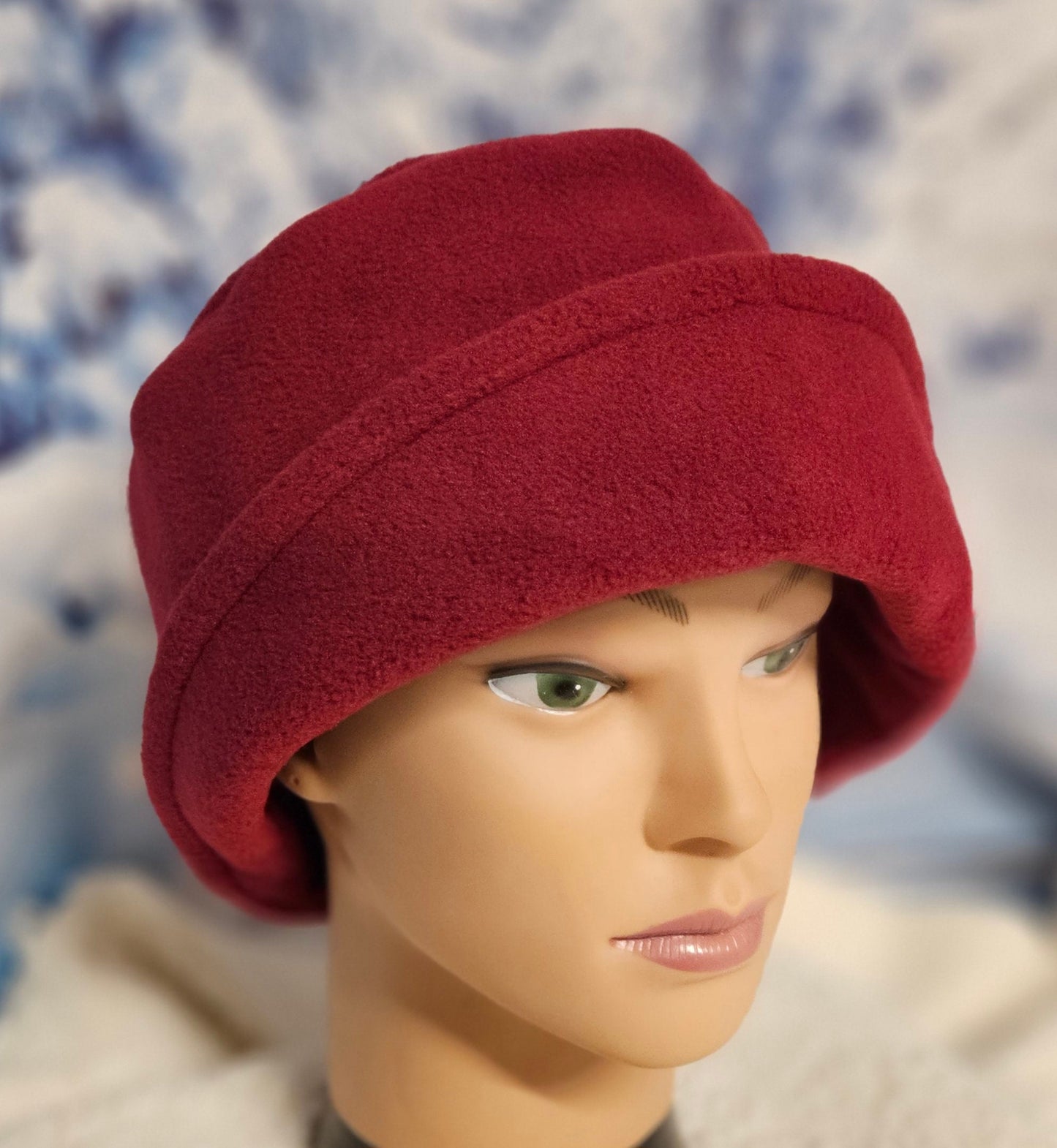 Wine Anti Pill Fleece Winter Flapper Hat