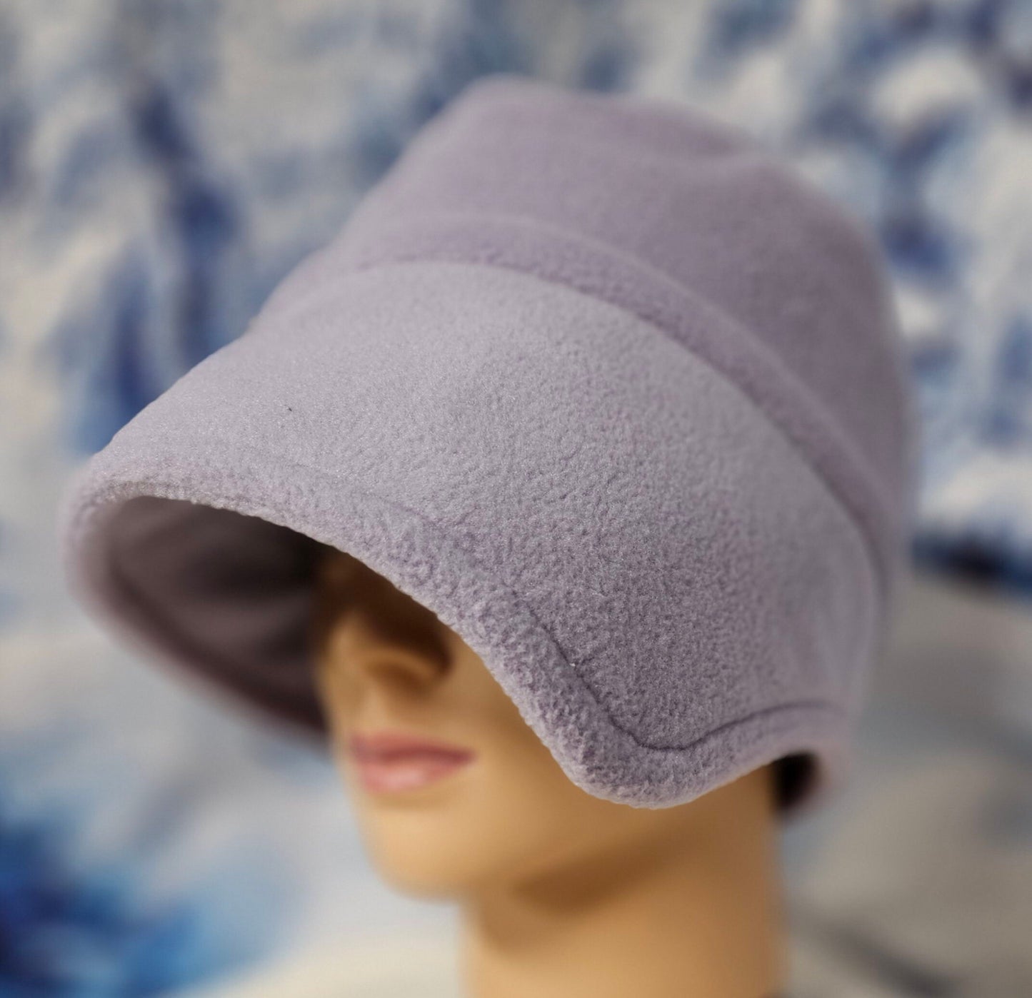 Lilac Fleece Winter Flapper Hat