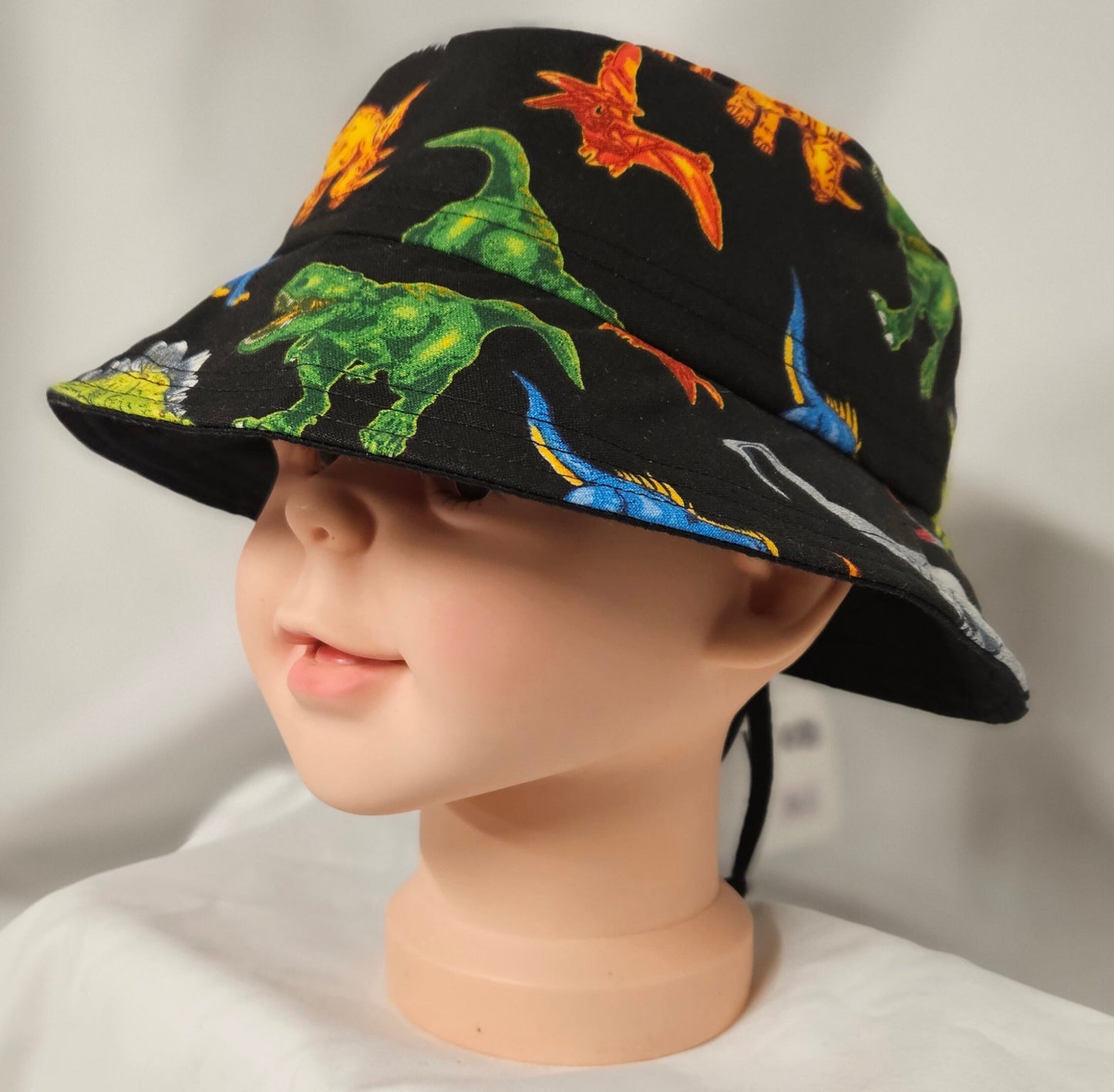 Dinosaur Print Kids Bucket Hat Kids Size Large