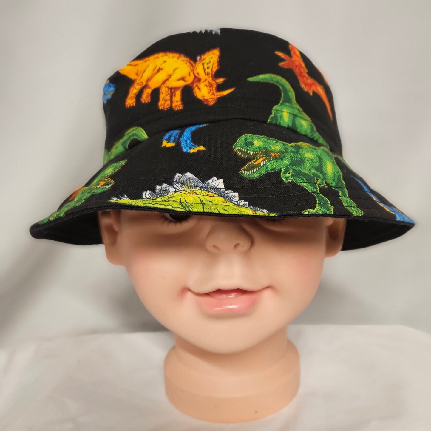 Dinosaur Print Kids Bucket Hat Kids Size Large