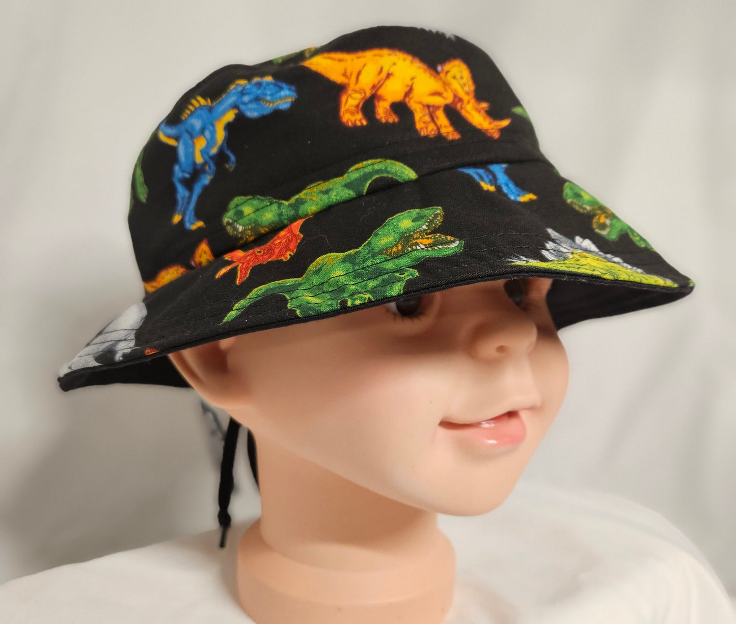 Dinosaur Print Kids Bucket Hat Kids Size Large