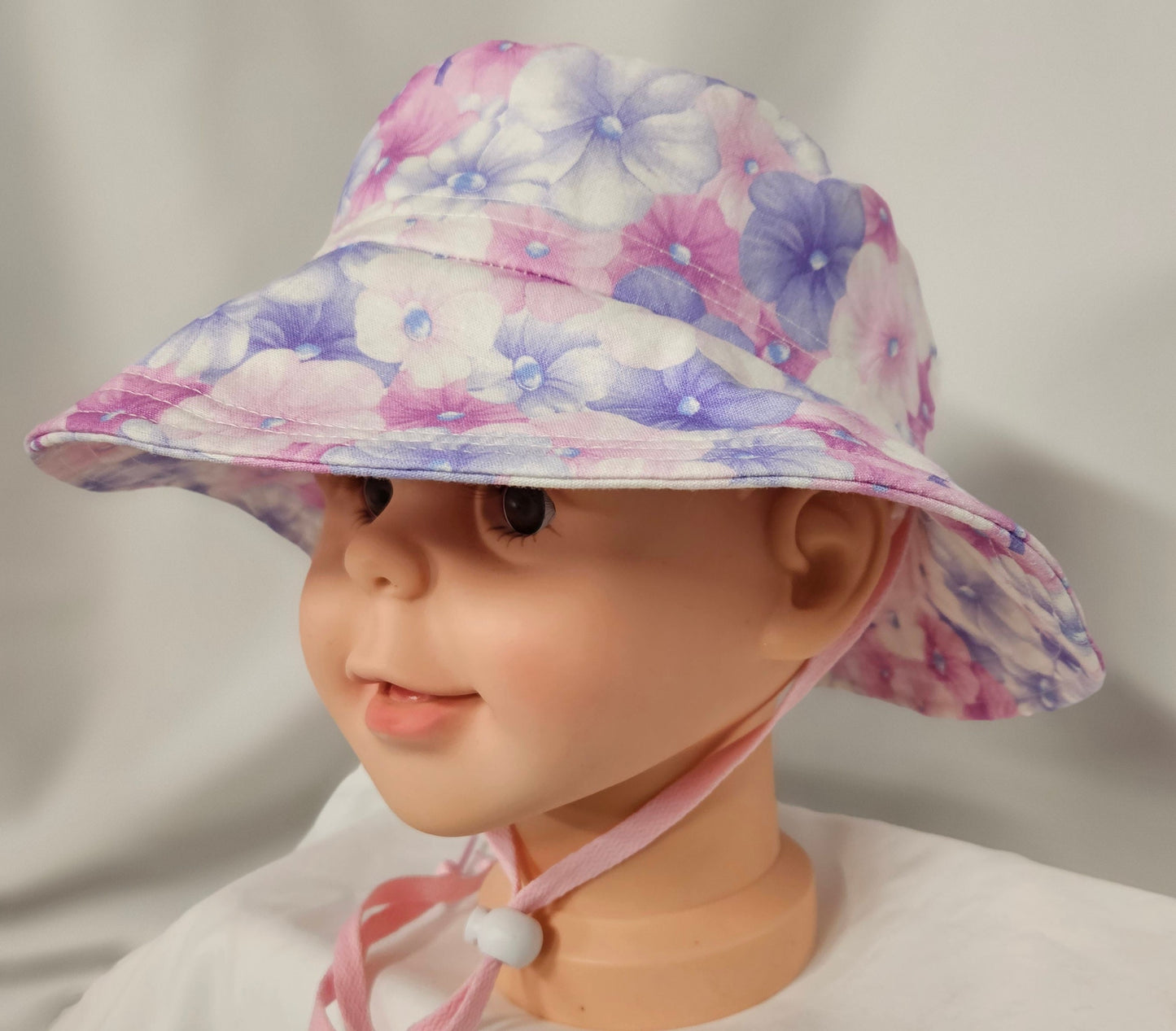 Flower Print Kids Bucket Hat Kids Size Medium