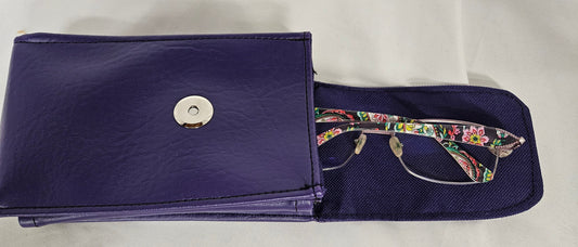 Double Eyeglass Case; Case for 2 glasses; Eyewear Case