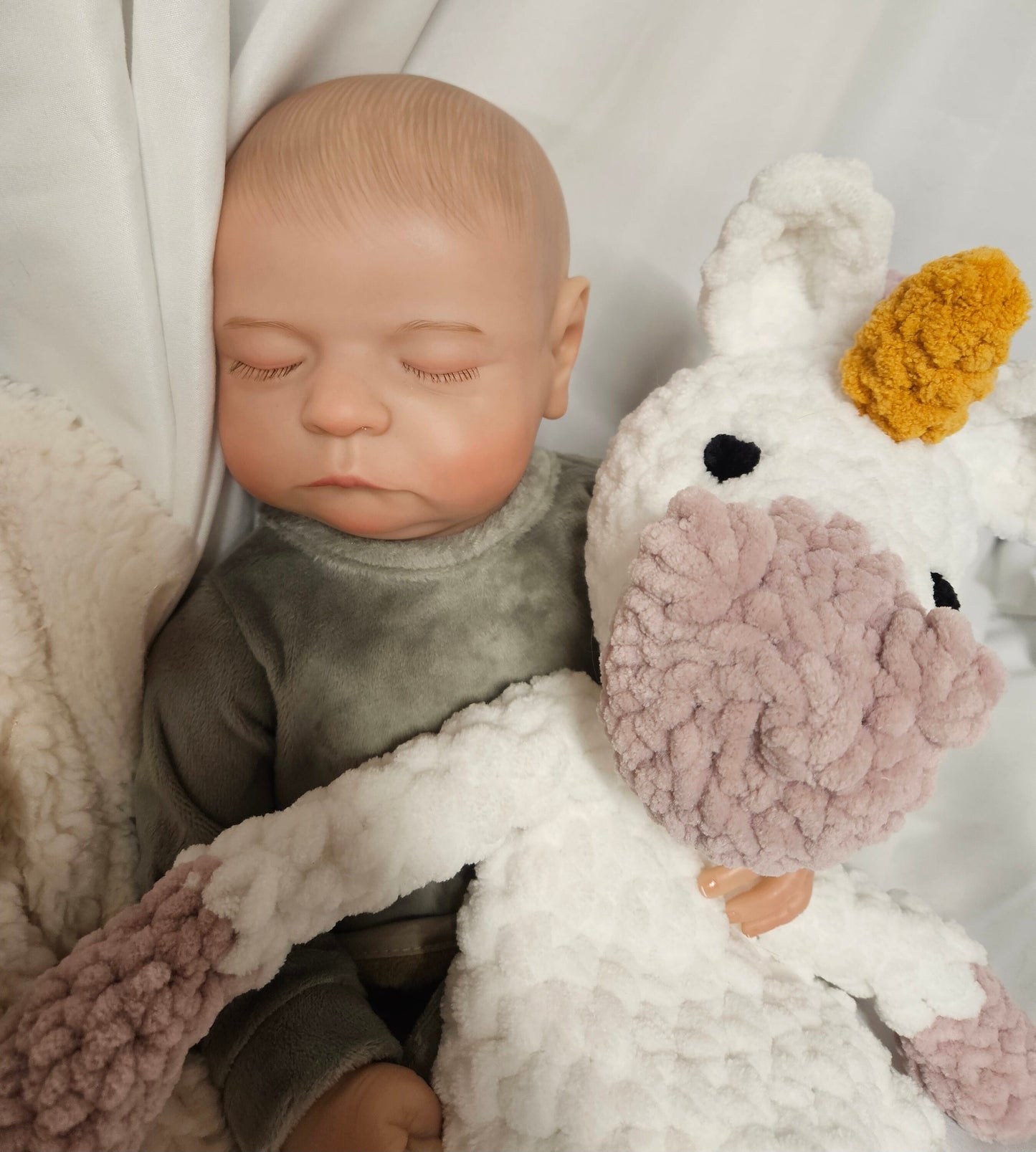 Unicorn Lovey; Unicorn Snuggler; Unicorn Snuggle Buddy; Emotional Support Toy; Baby Shower; Gift for Toddler