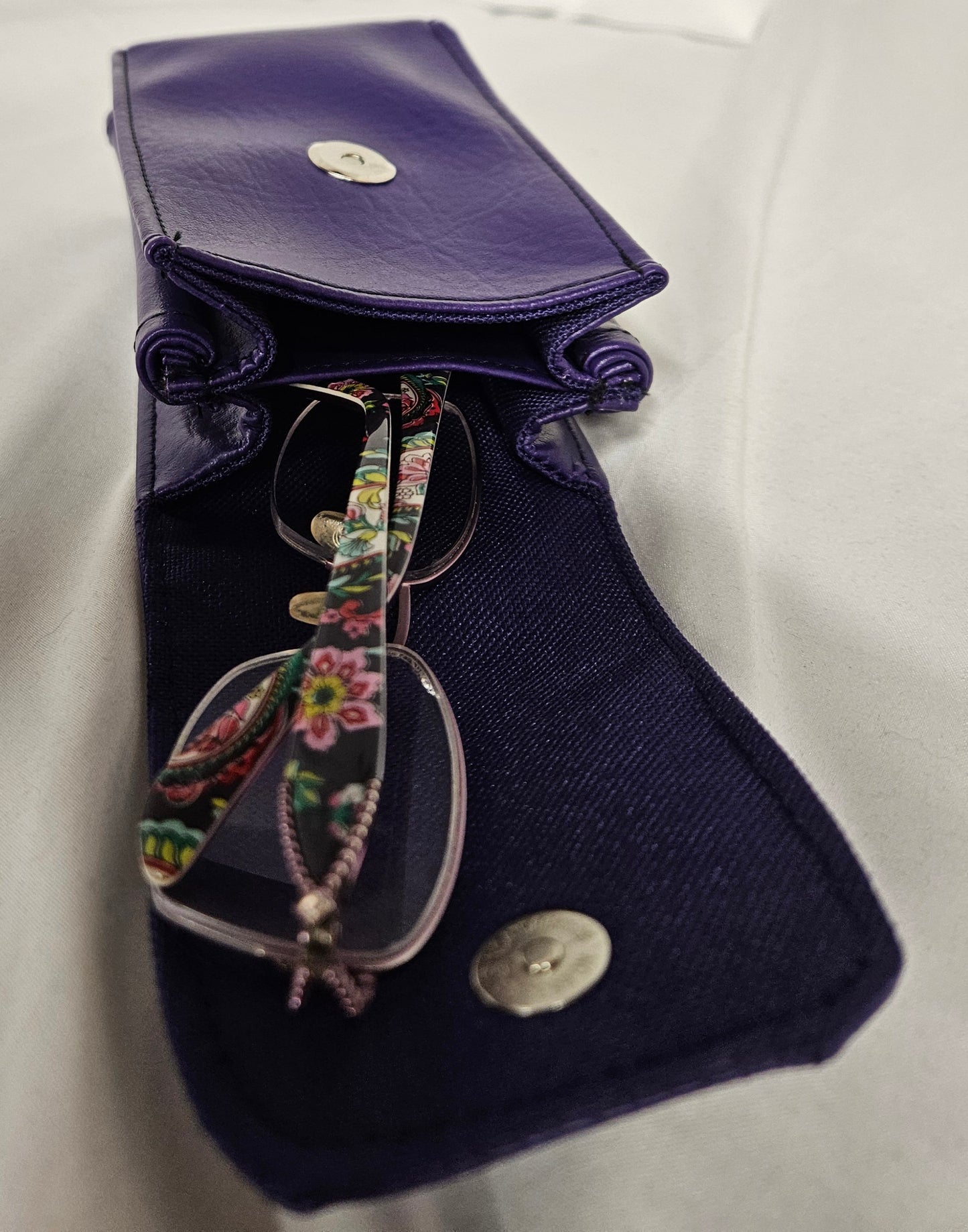 Double Eyeglass Case; Case for 2 glasses; Eyewear Case