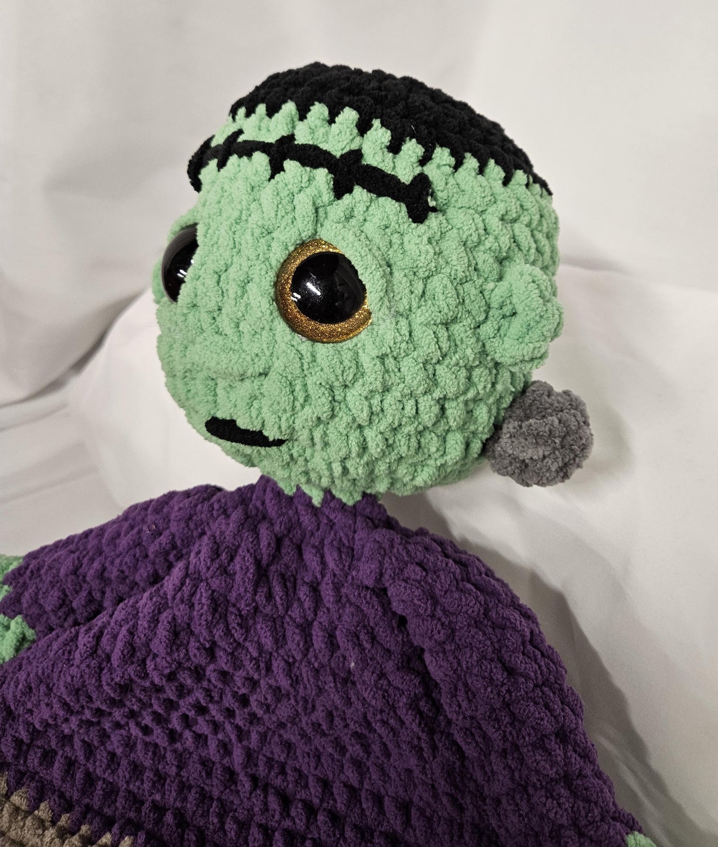 Frankie Lovey; Frankenstein Snuggler; Halloween Snuggle Buddy; Emotional Support Toy; Baby Shower; Gift for Toddler
