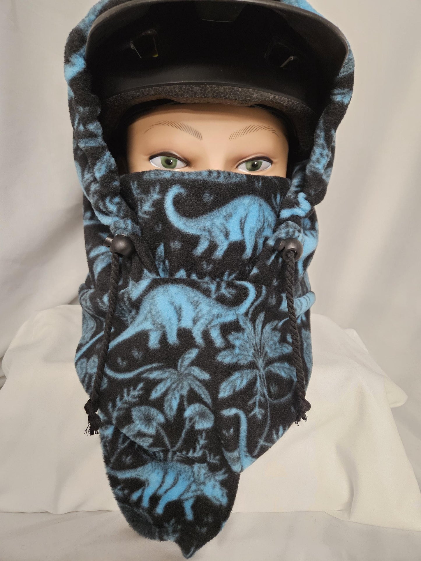 Dinosaurs Print Anti Pill Large Fleece Ski Helmet Cover
