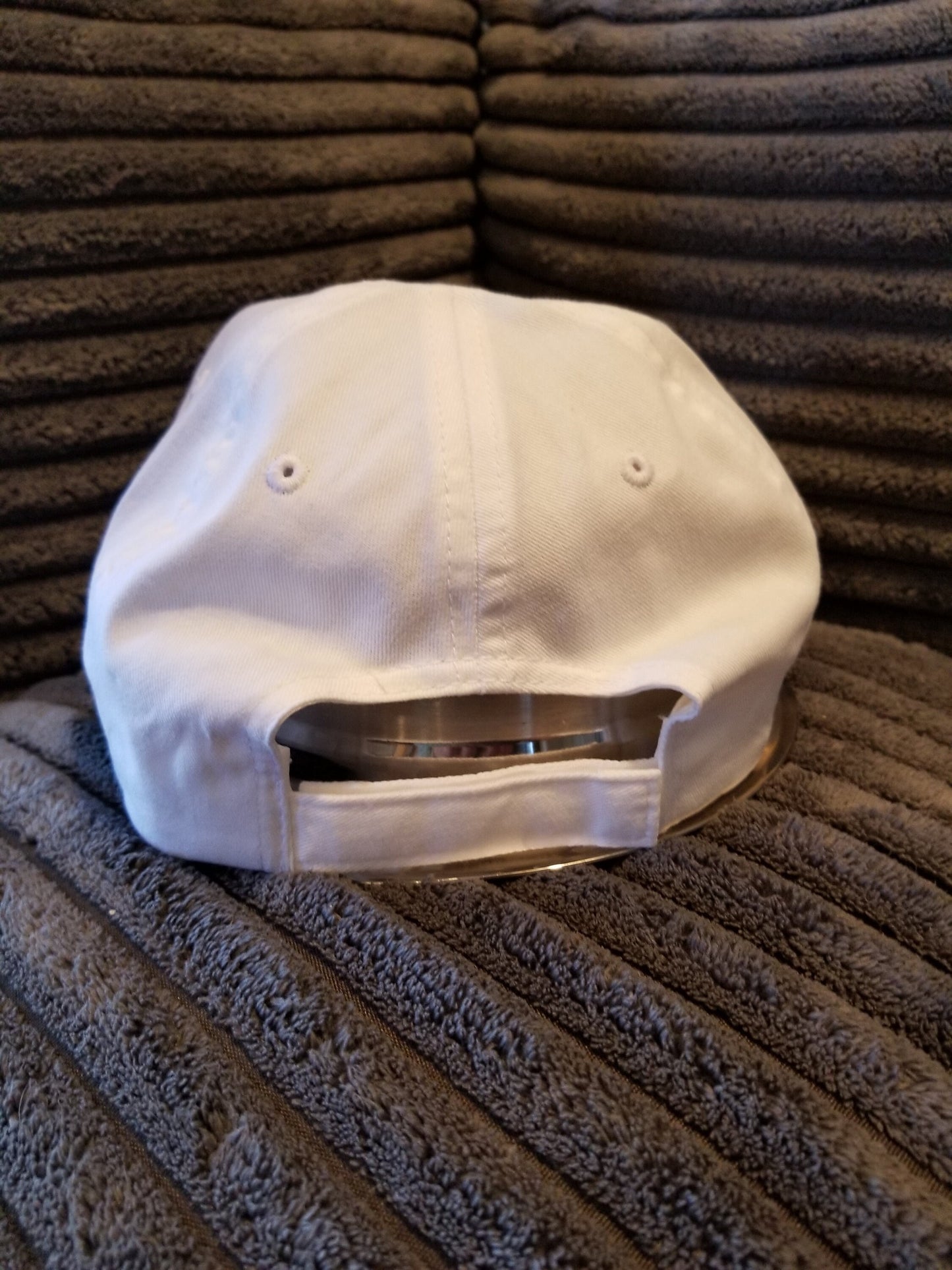 EKG Heart Style White Baseball Cap, Trucker Hat, EKG Heart Embroidered High Quality Cap, Embroidered Cap with Velcro Closure