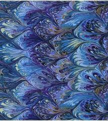 Pixie Style Scrub Cap Purple, Blue Oil Slick Pattern, Euro style scrub cap