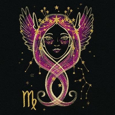 Virgo Hoodie, Virgo Constellation Embroidered Hoodie in Black, Zodiac Hoodie, Horoscope Hoodie, Astrology Hoodie, Birthday Hoodie