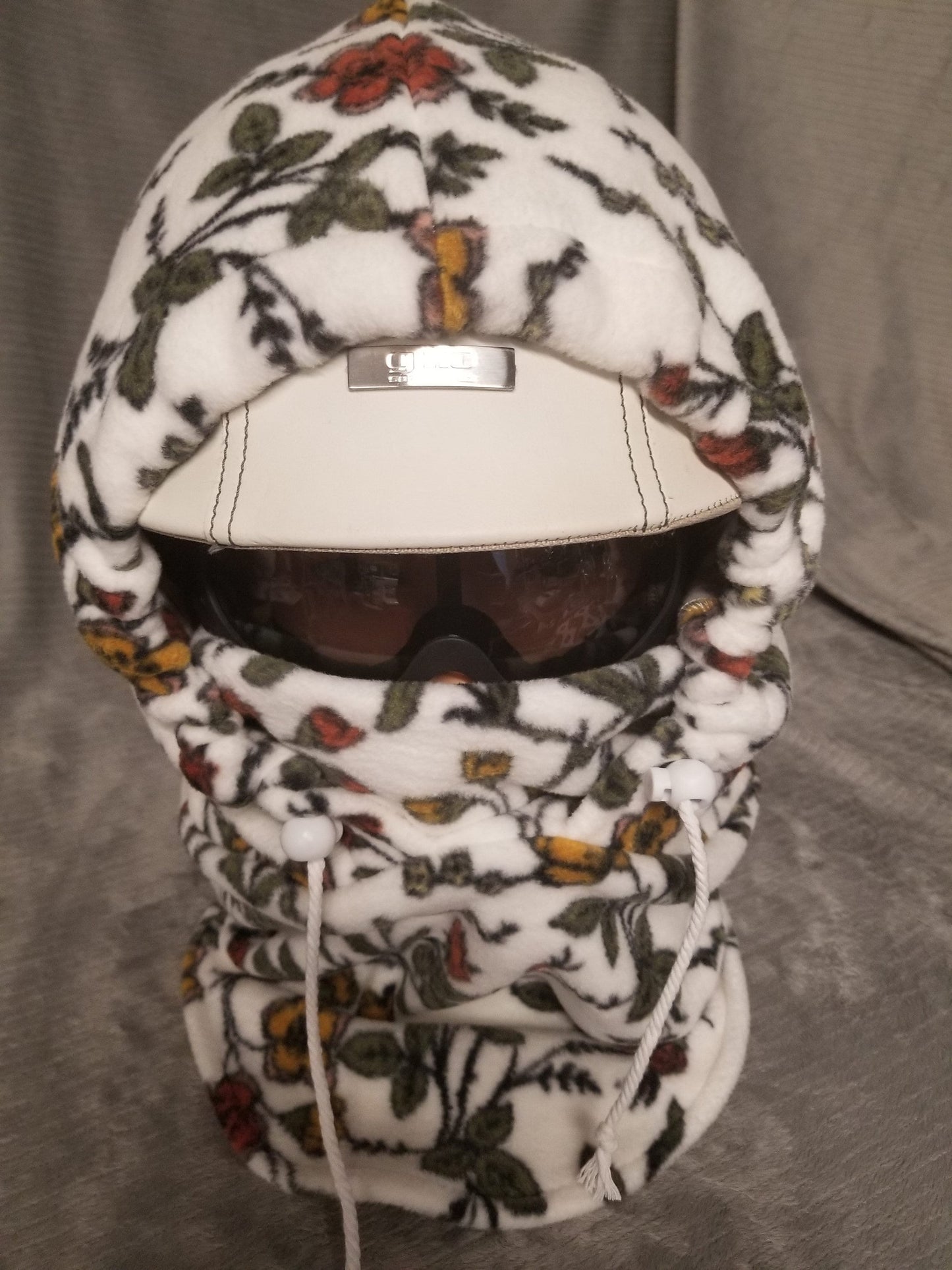 Cottage Floral Luxe Fleece Extra Large Ski Helmet Cover