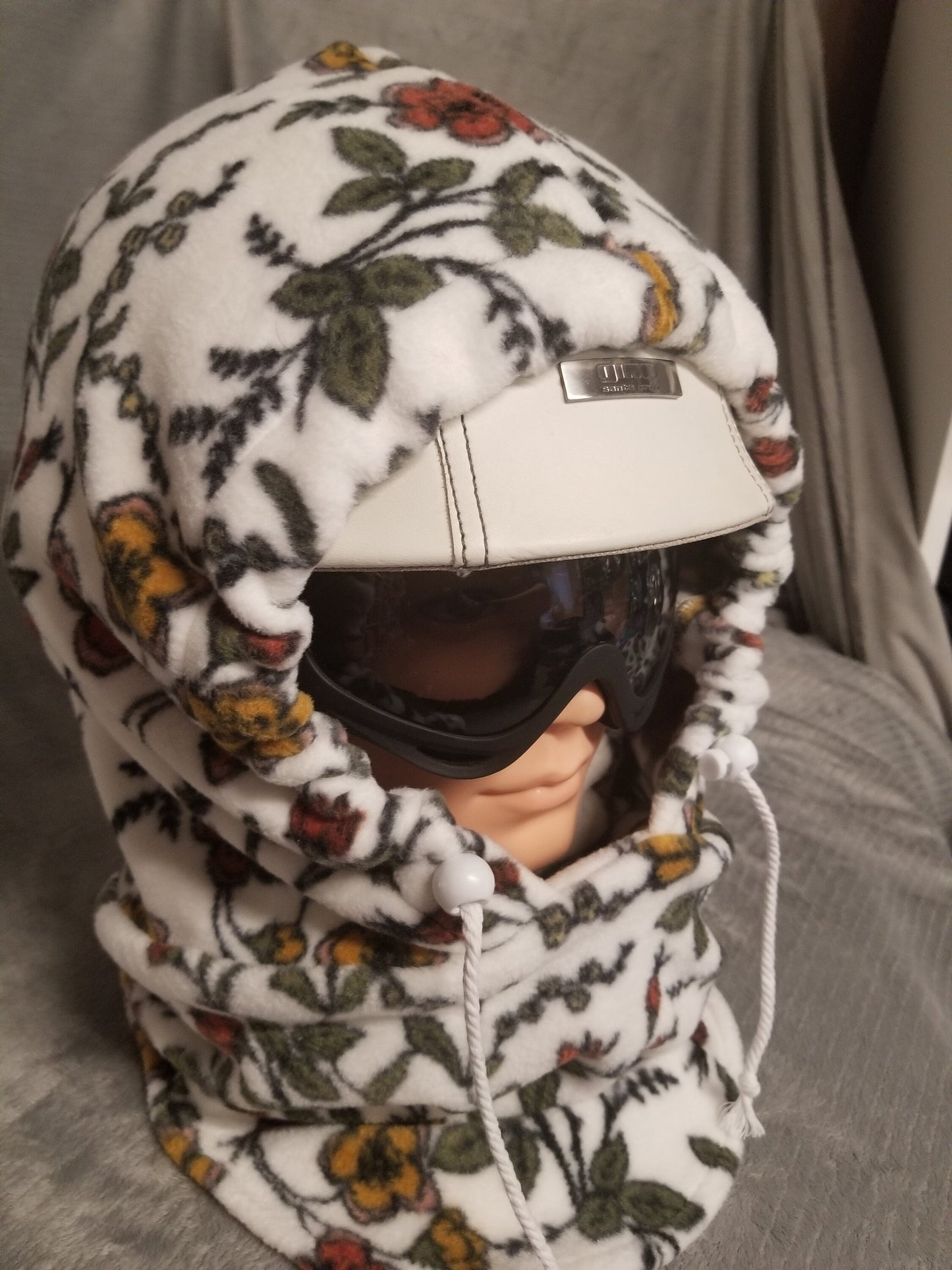 Cottage Floral Luxe Fleece Extra Large Ski Helmet Cover