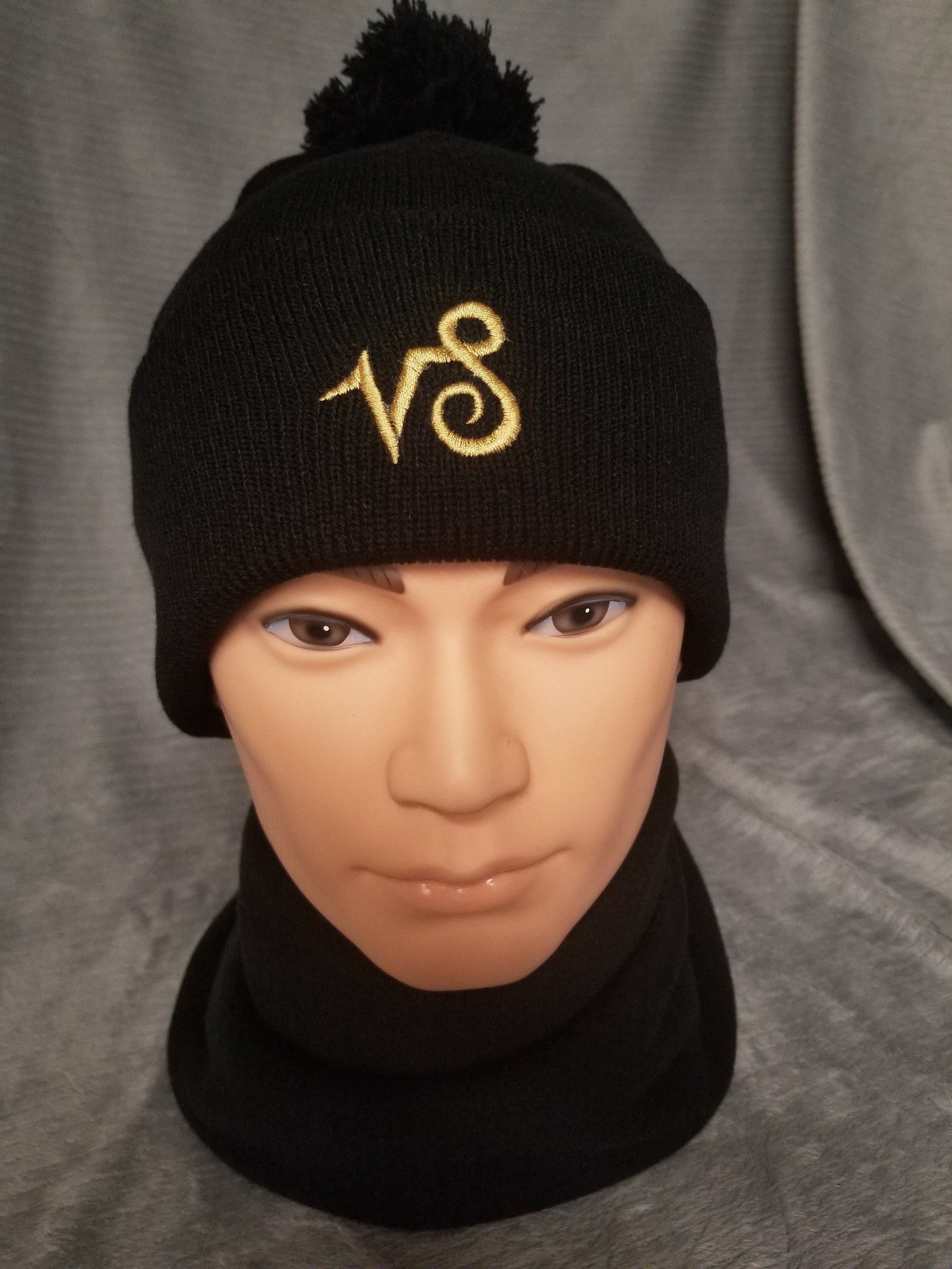 Capricorn Zodiac Symbol Embroidered Beanie, Horoscope Beanie, Astrology Beanie, Birthday Beanie