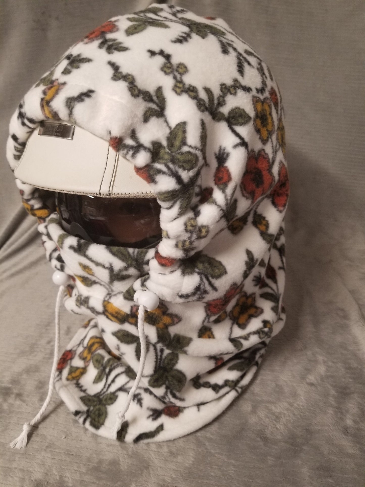 Cottage Floral Luxe Fleece Extra Large Ski Helmet Cover