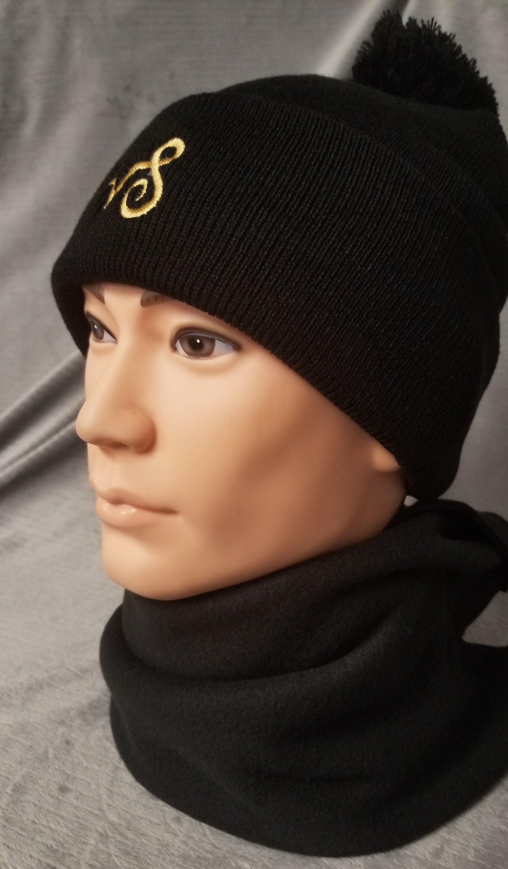 Capricorn Zodiac Symbol Embroidered Beanie, Horoscope Beanie, Astrology Beanie, Birthday Beanie