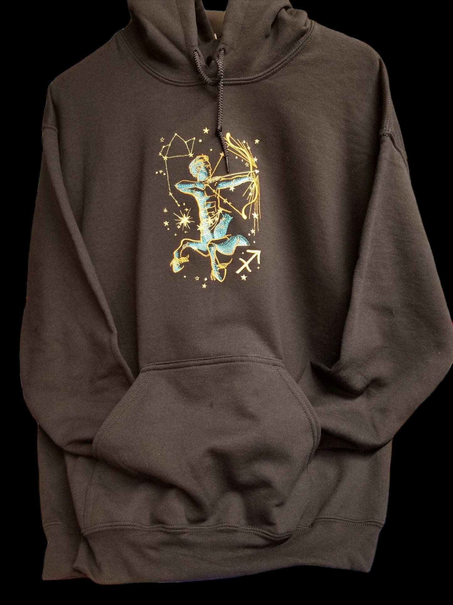 Capricorn Sweatshirt, Capricorn Constellation Embroidered Sweatshirt in Black, Zodiac Sweatshirt, Horoscope Sweatshirt, Astrology Sweatshirt