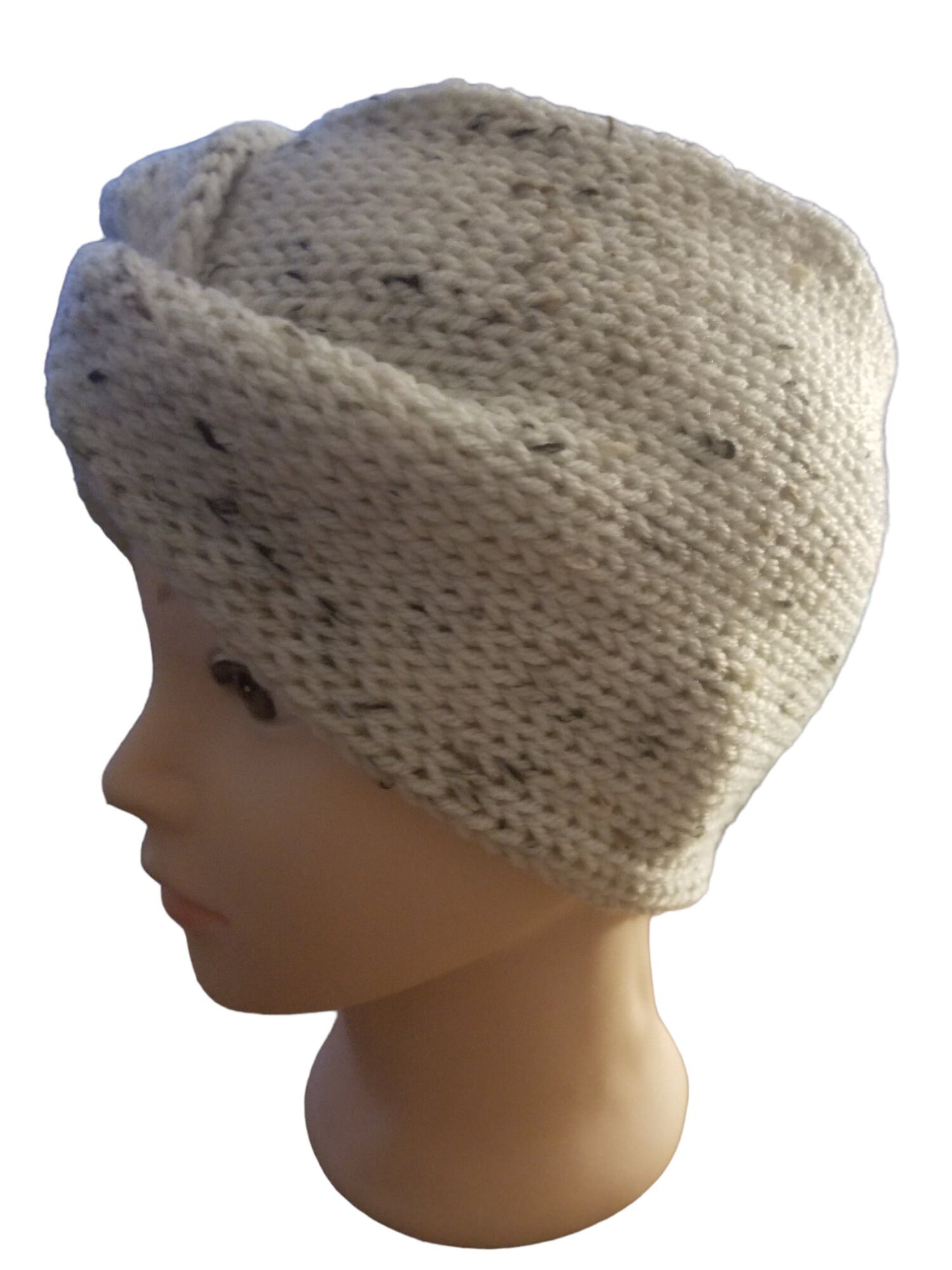 Linen Tweed Knit Headband, Knit Winter Headband, Handmade Ear Warmer, Handmade Headband, Adult Headband, Adult Winter Ear Warmer