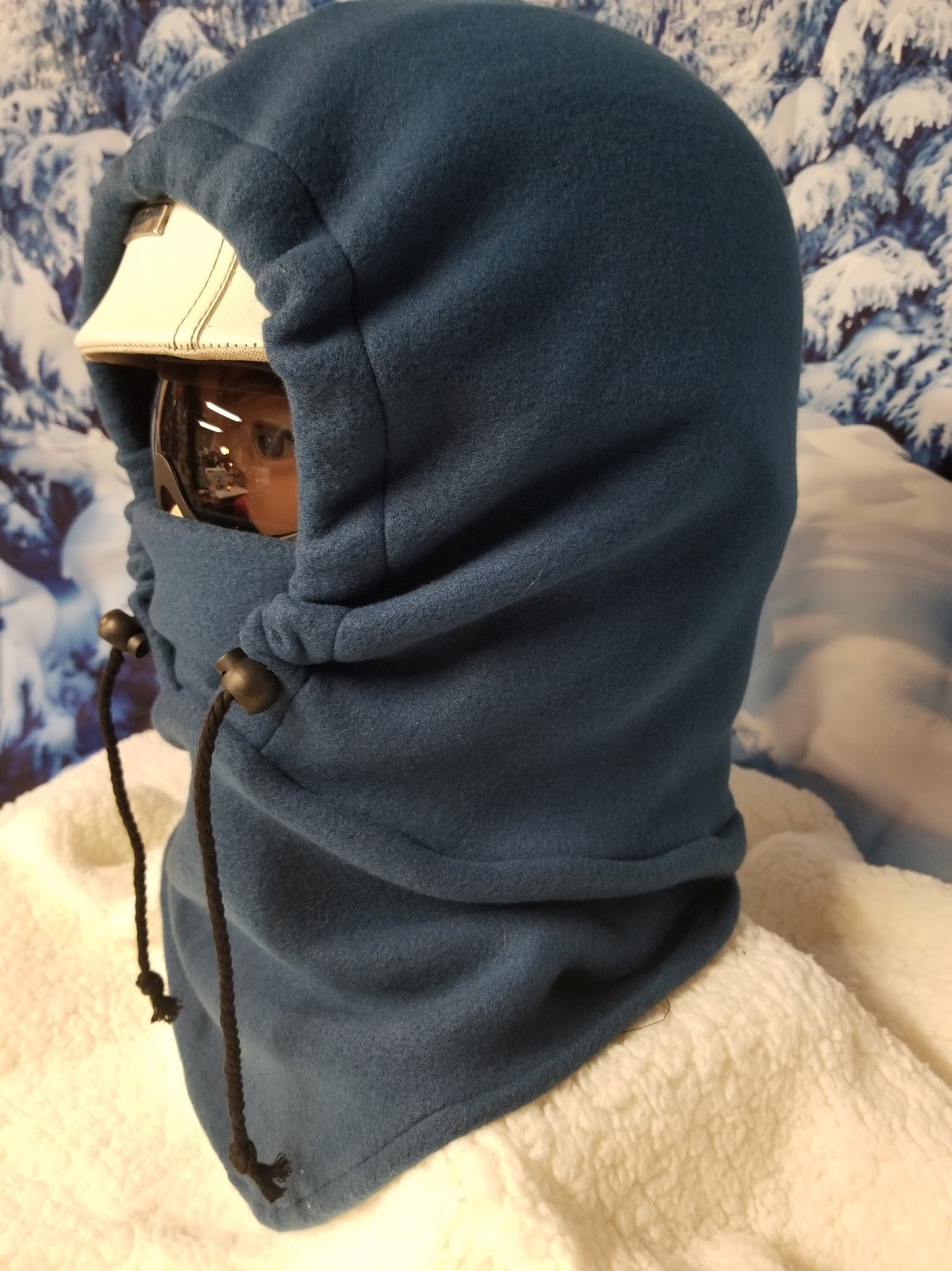 Moroccan Blue Blizzard Fleece Extra Large Ski Helmet Cover