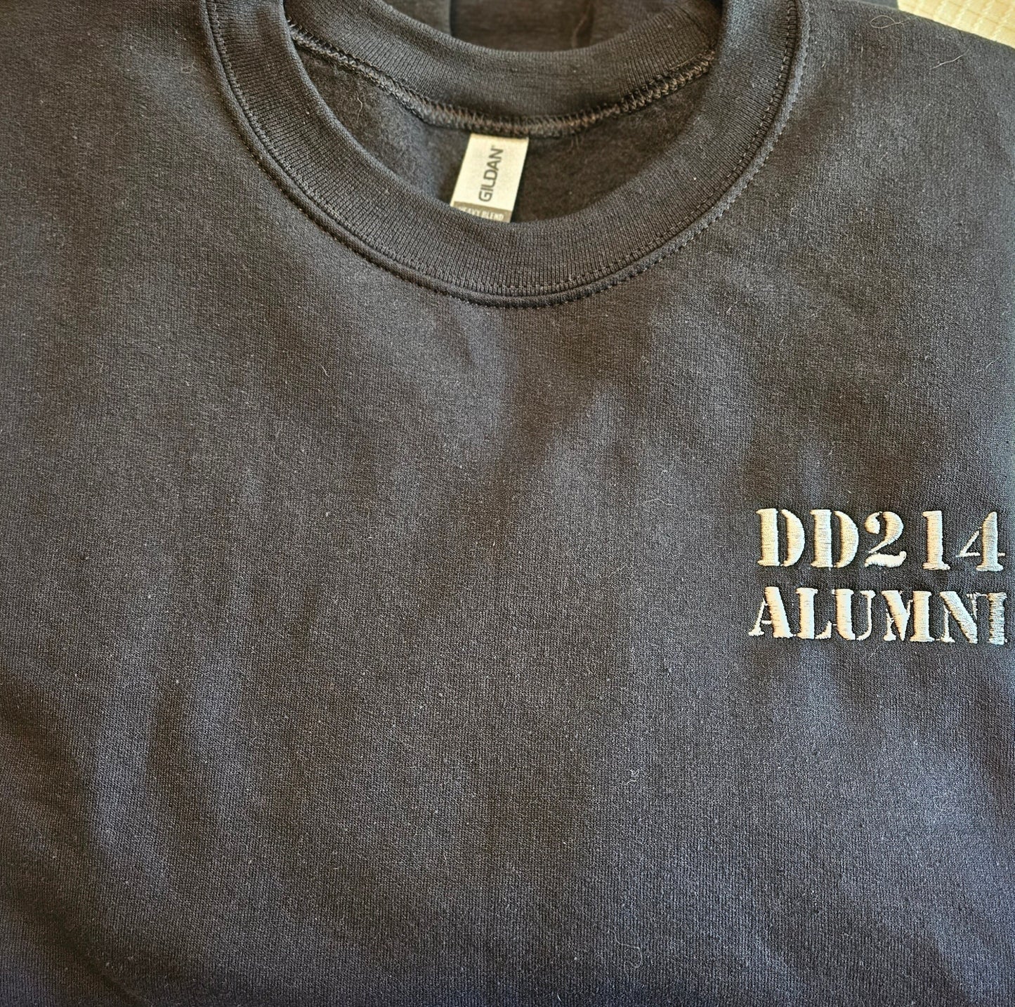 Black DD214 ALUMNI Embroidered Hoodie