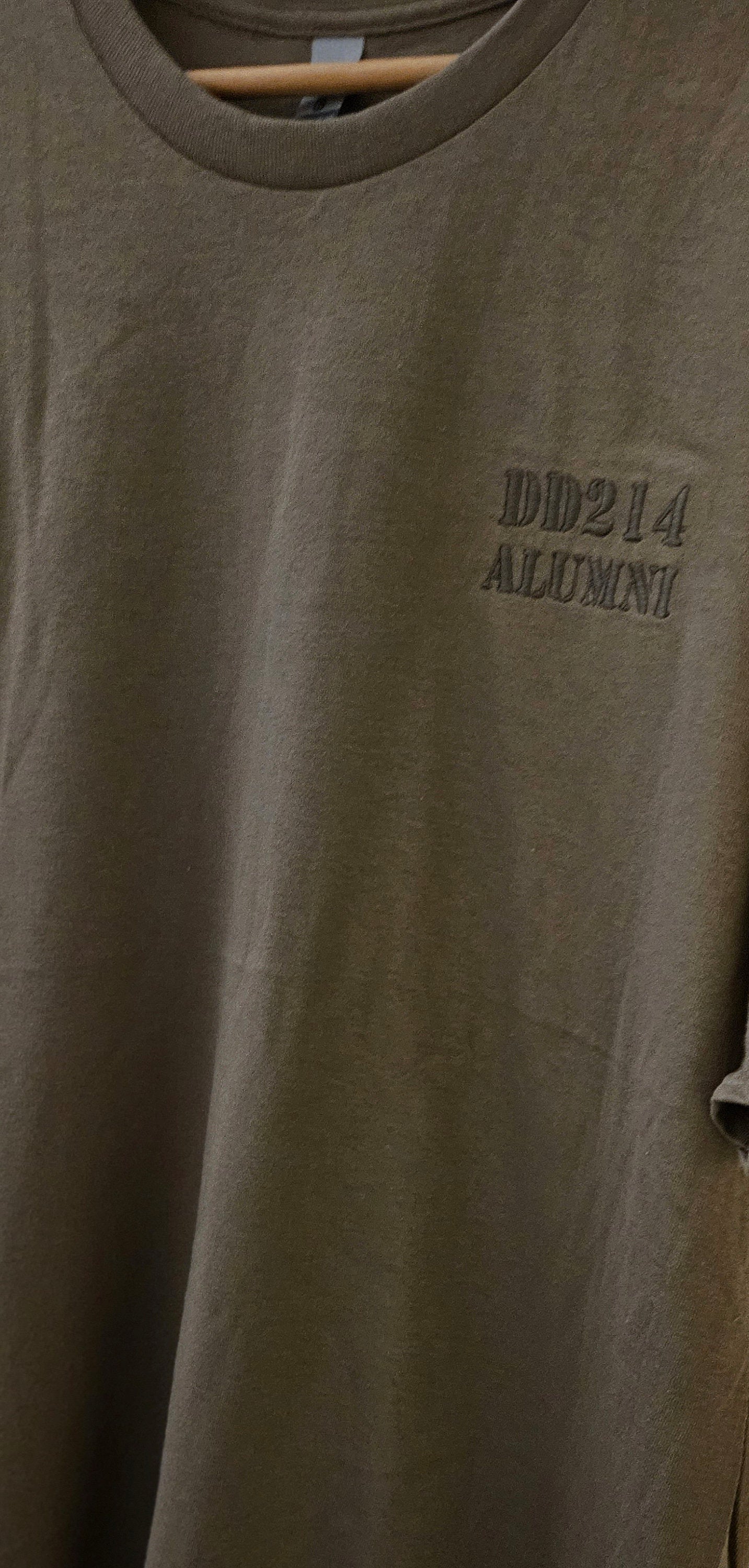 Brown Savana DD214 ALUMNI Embroidered T shirt