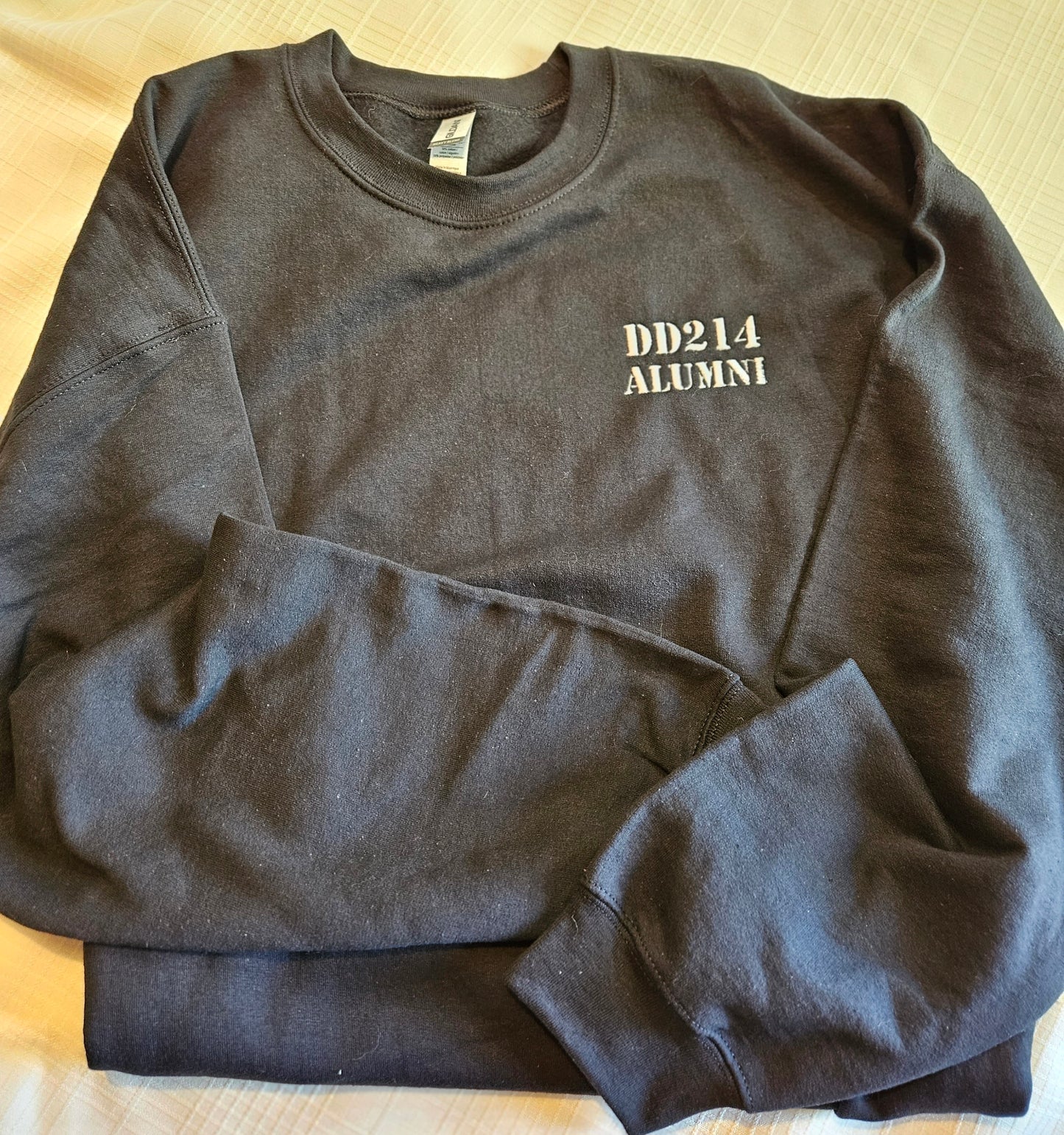 Black DD214 ALUMNI Embroidered Hoodie