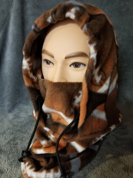 Football Print Anti Pill Fleece Ski Helmet Cover