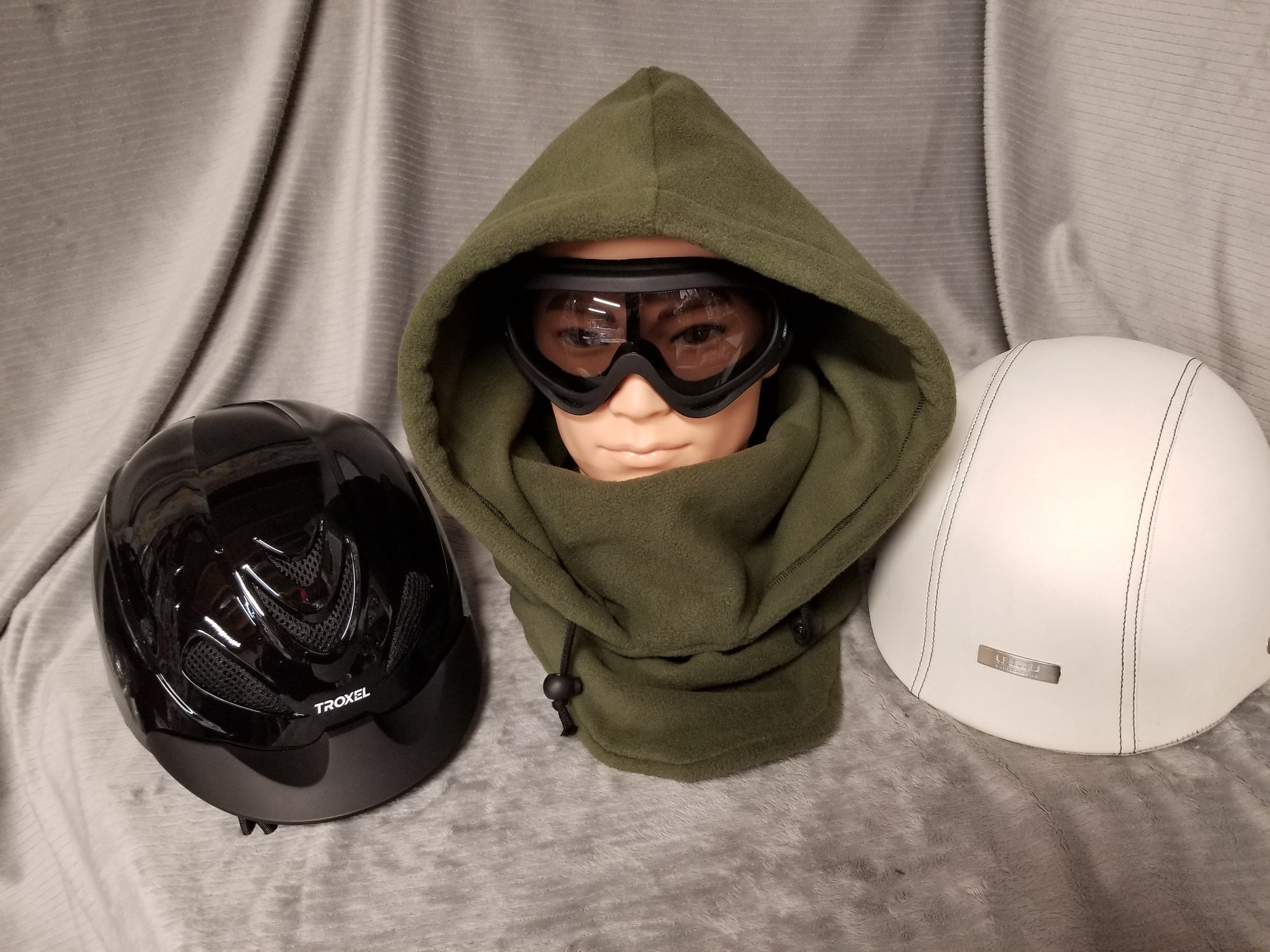 Rifle Green Extra Large Anti Pill Plush Fleece Ski Helmet Cover