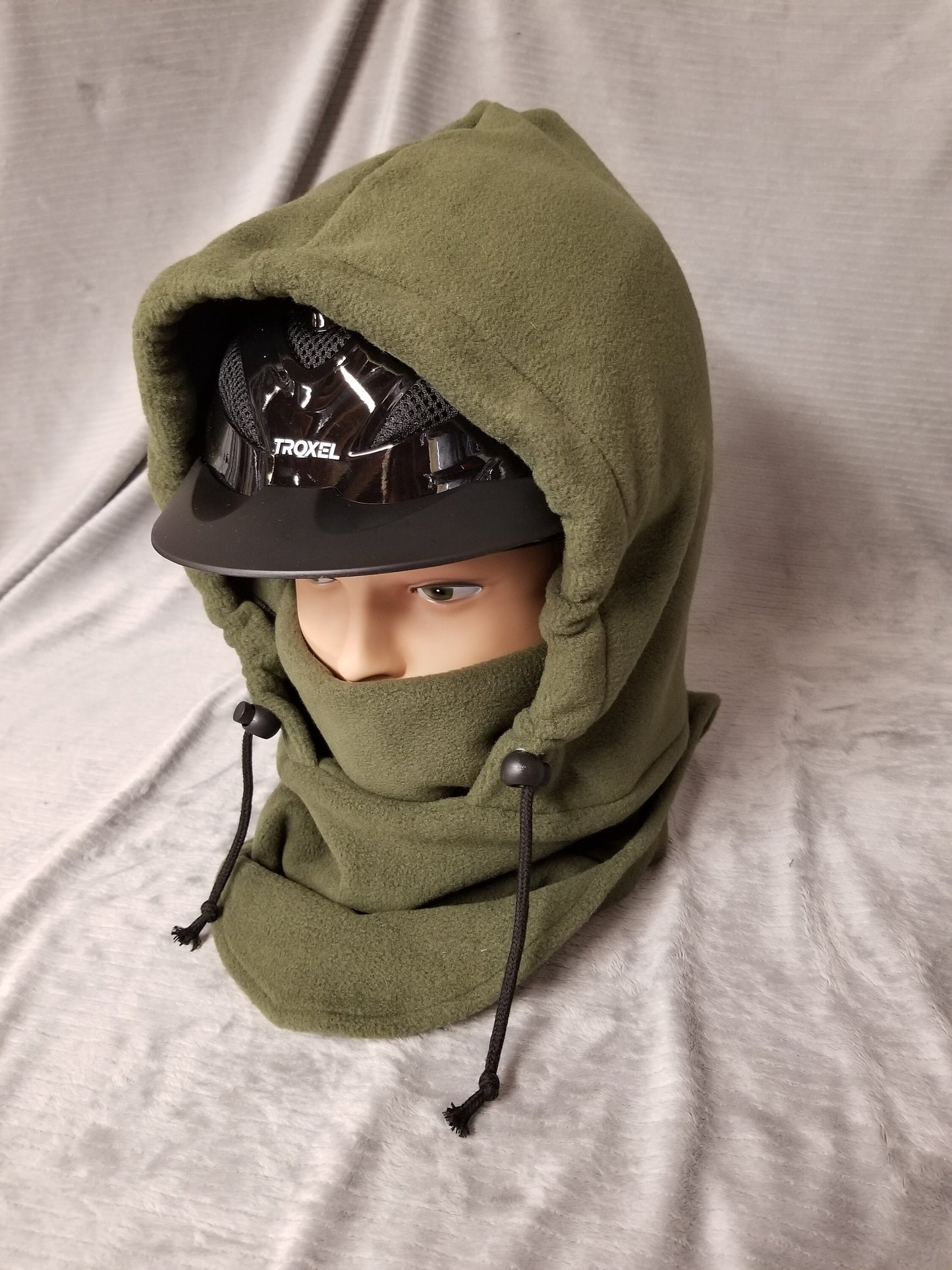 Rifle Green Large Anti Pill Plush Fleece Ski Helmet Cover