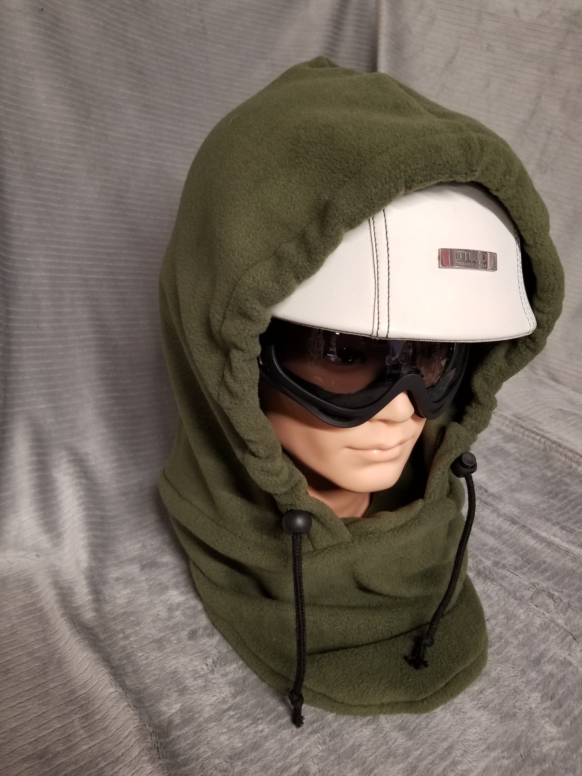 Rifle Green Extra Large Anti Pill Plush Fleece Ski Helmet Cover