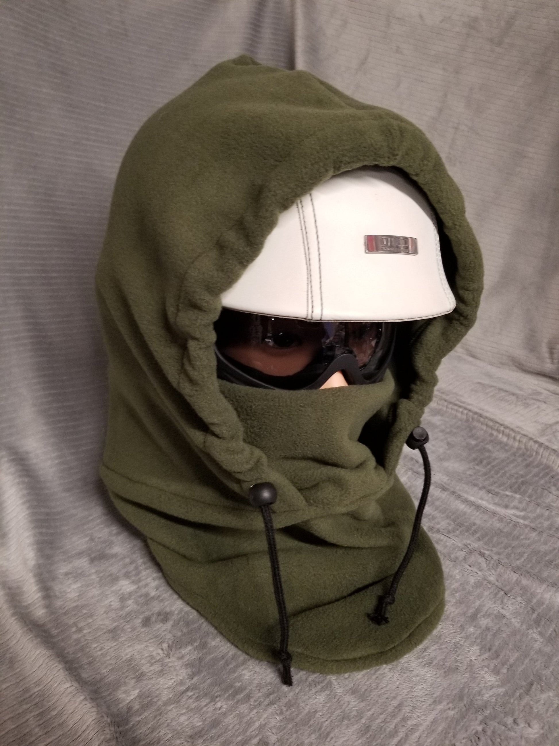Rifle Green Extra Large Anti Pill Plush Fleece Ski Helmet Cover