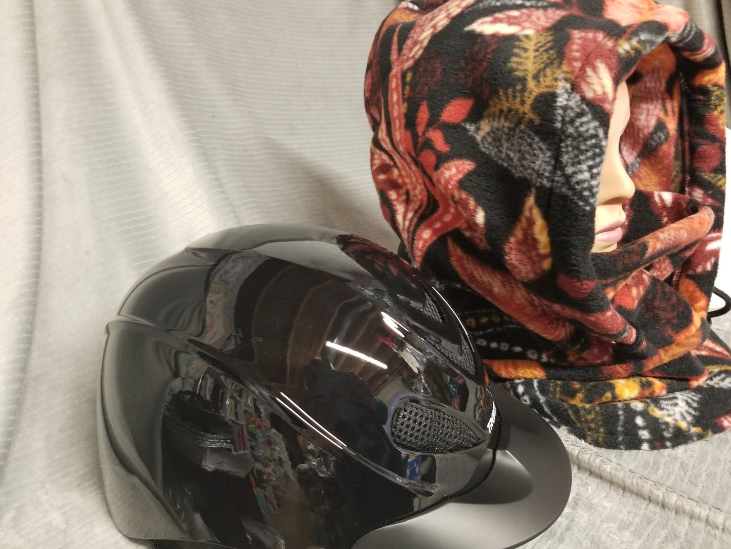 Autumn Floral Soft Luxe Large Fleece Ski Helmet Cover