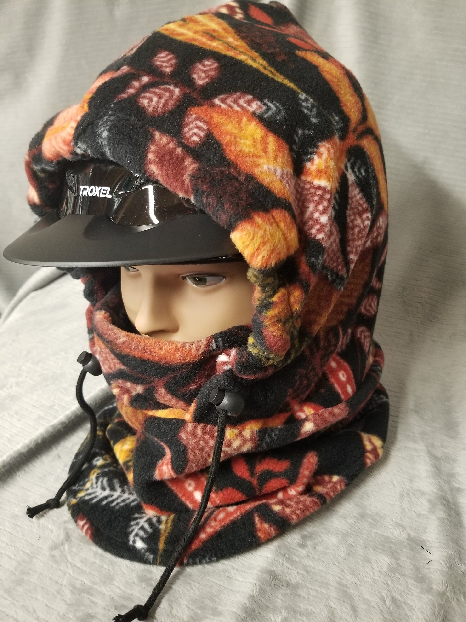 Autumn Floral Soft Luxe Large Fleece Ski Helmet Cover